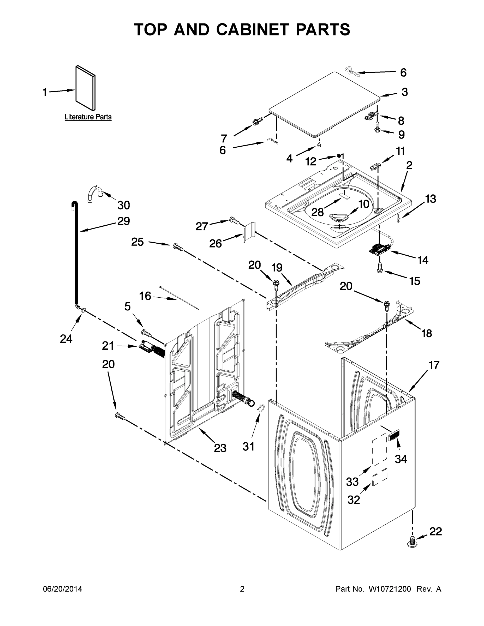02 - TOP AND CABINET PARTS