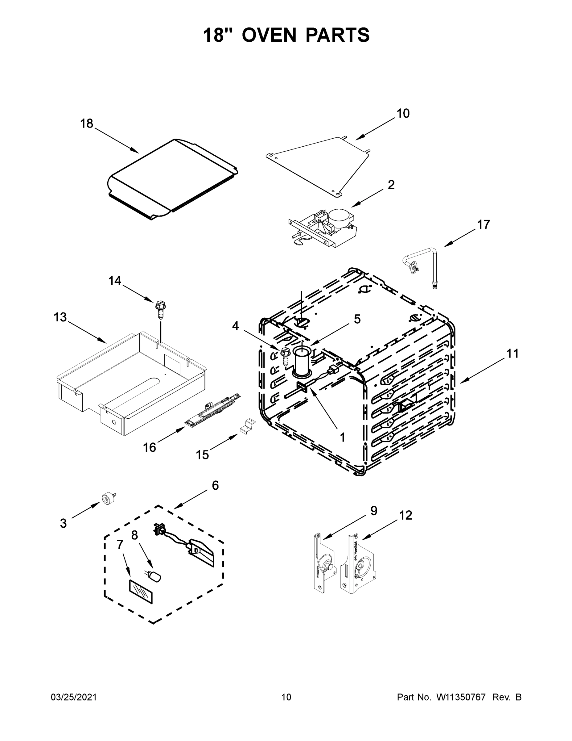 06 - 18" OVEN PARTS