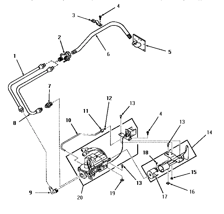 20 - NON-``M`` MODEL--STANDING PILOT BURNER