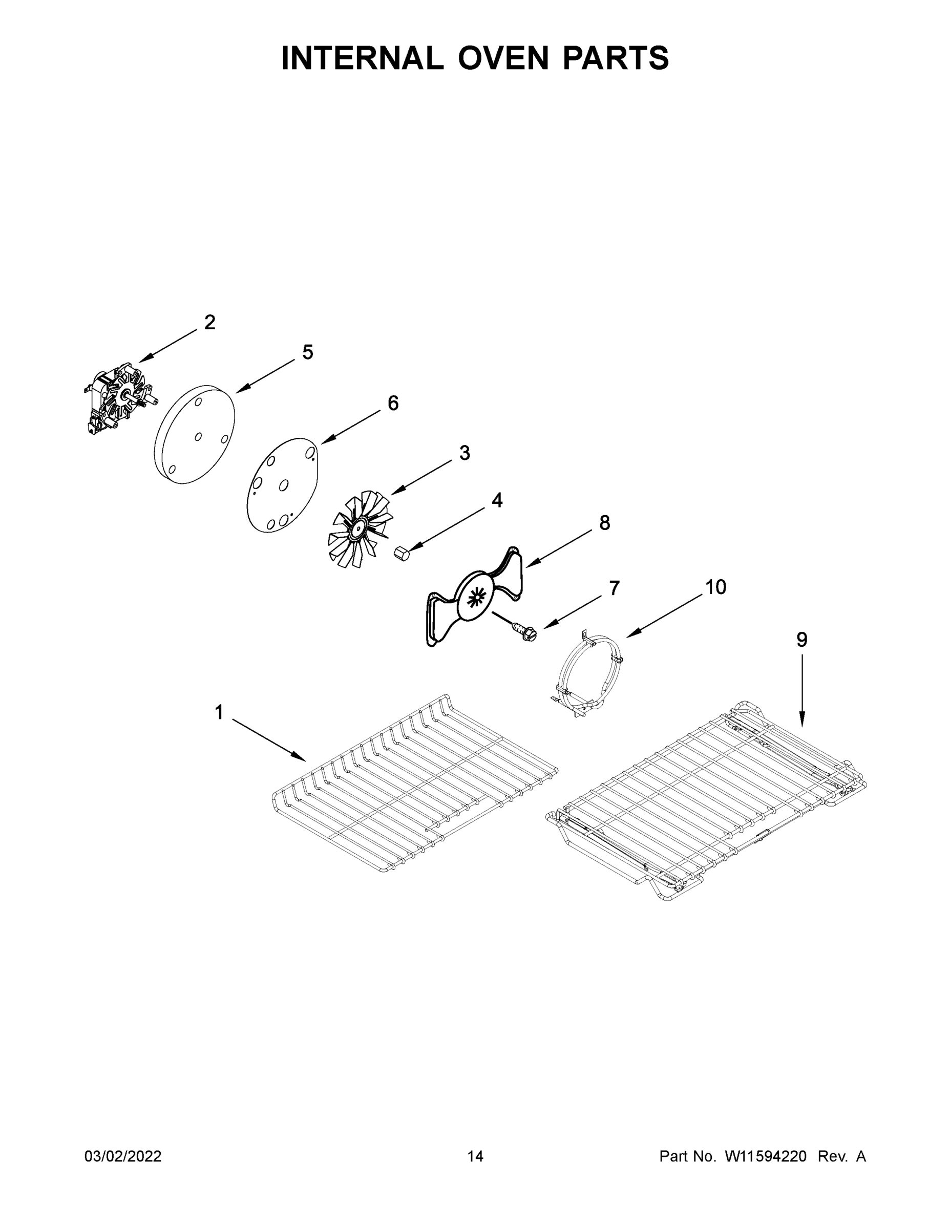 08 - INTERNAL OVEN PARTS