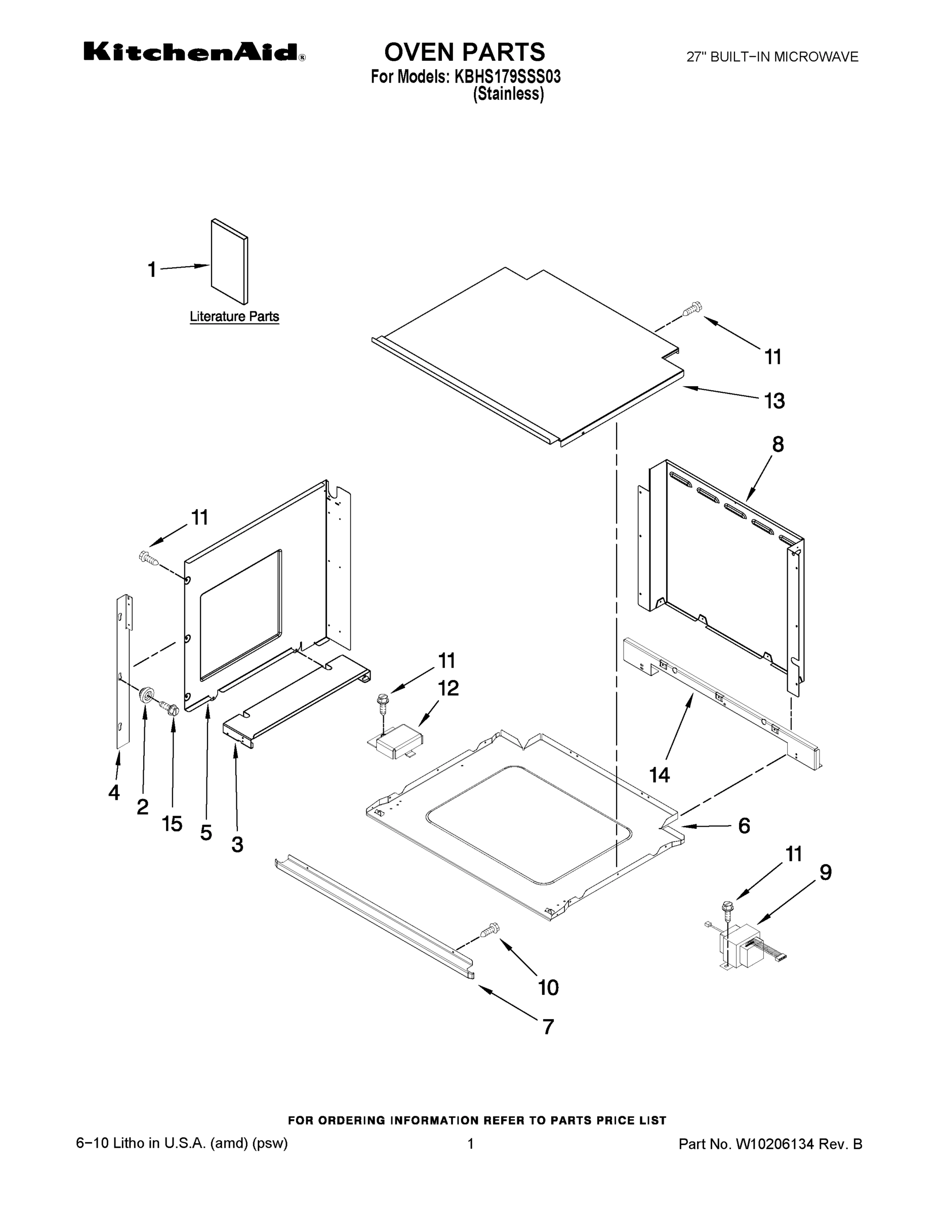 01 - OVEN PARTS