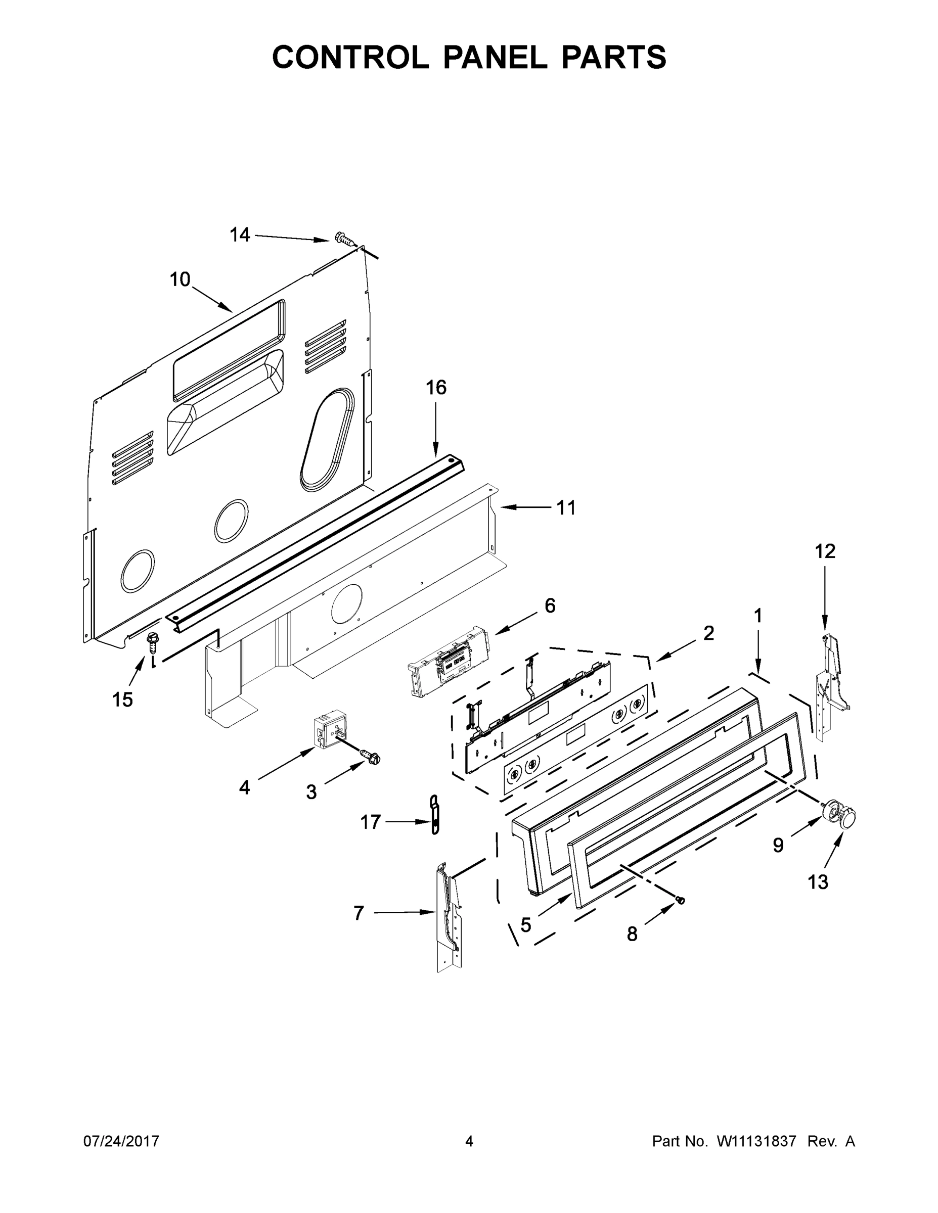03 - CONTROL PANEL PARTS