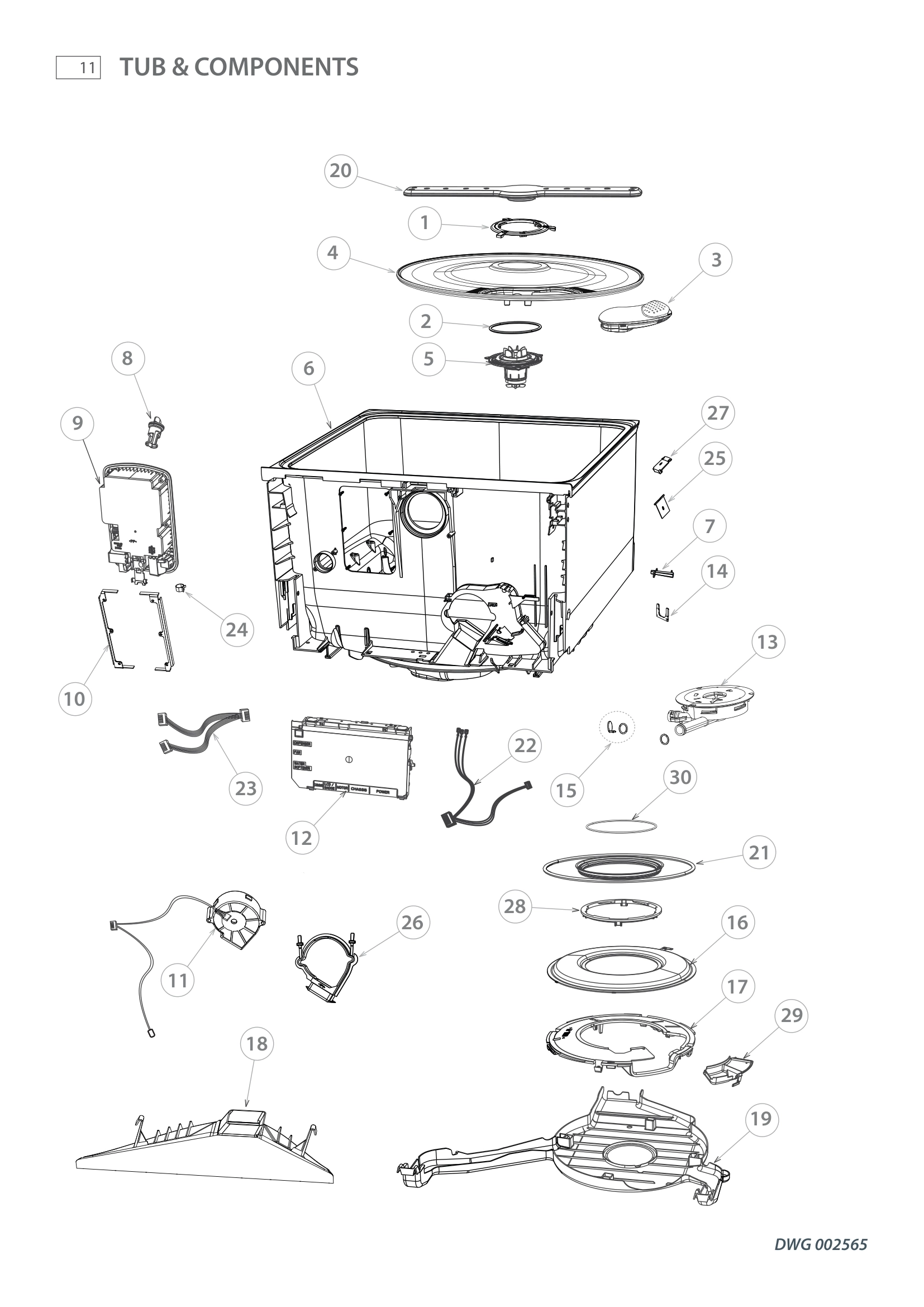TUB & COMPONENTS
