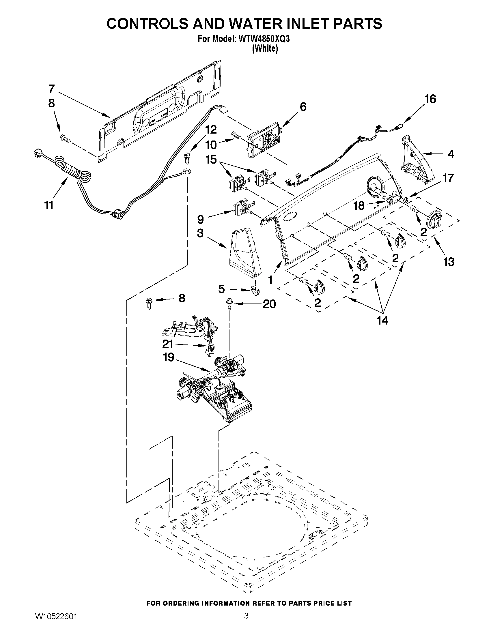 02 - CONTROLS AND WATER INLET PARTS