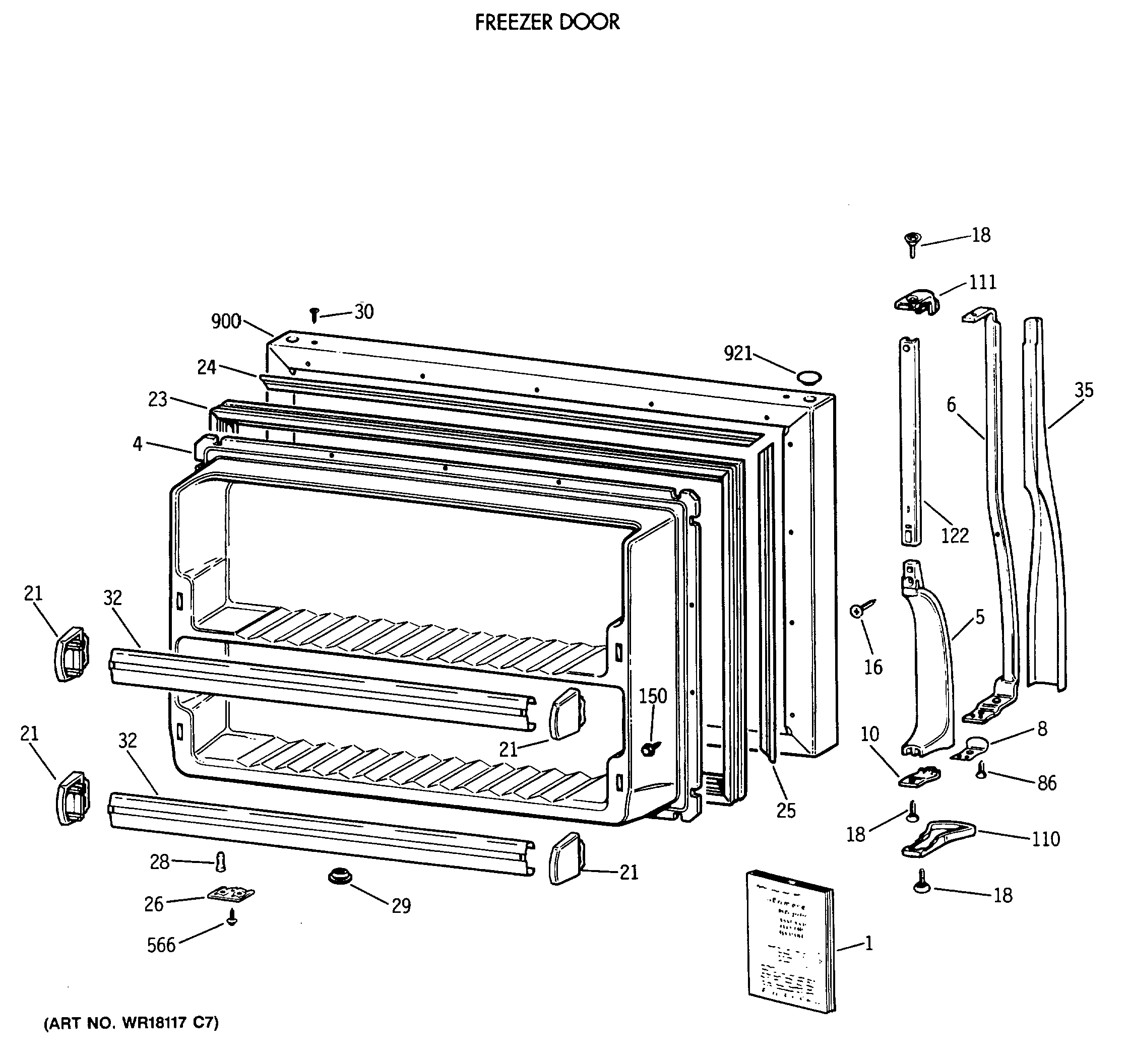 FREEZER DOOR