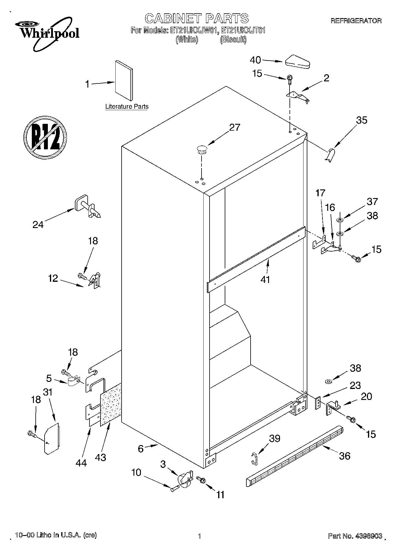 01 - CABINET, LITERATURE