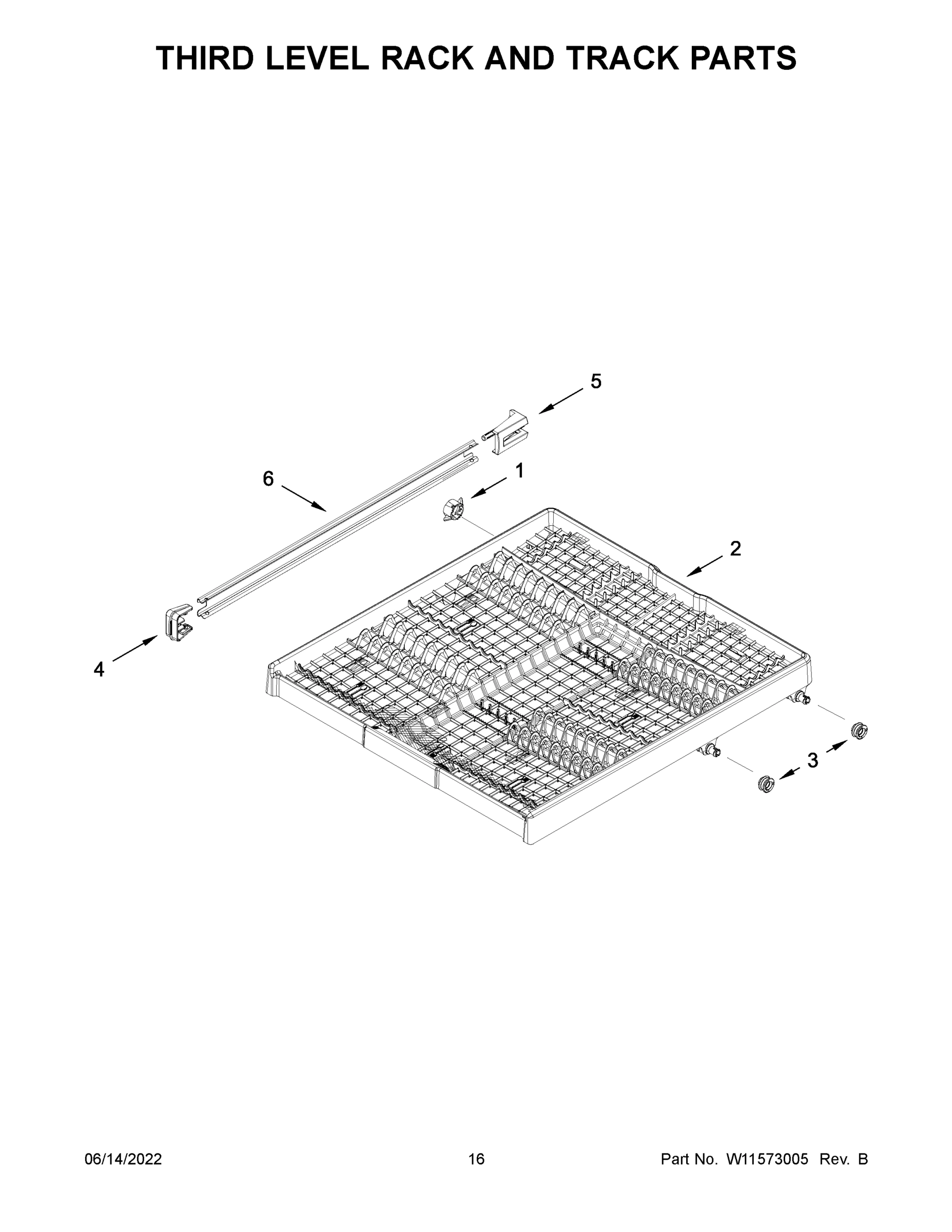 09 - THIRD LEVEL RACK AND TRACK PARTS