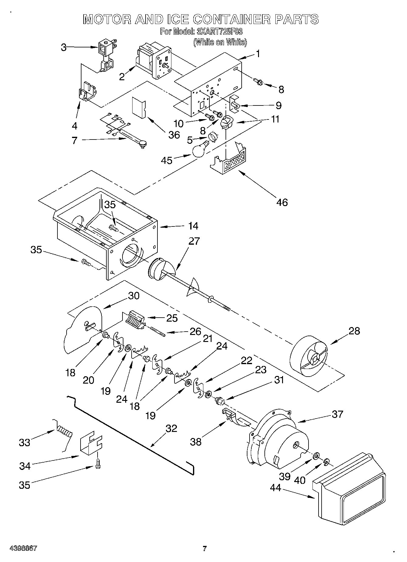 05 - MOTOR AND ICE CONTAINER