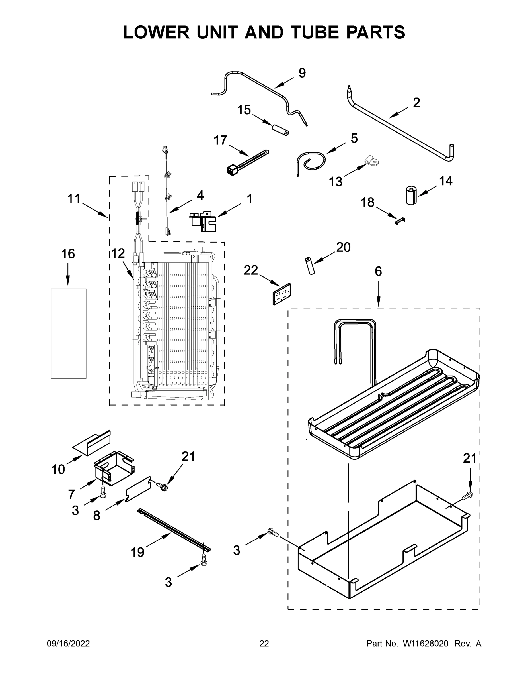 12 - LOWER UNIT AND TUBE PARTS
