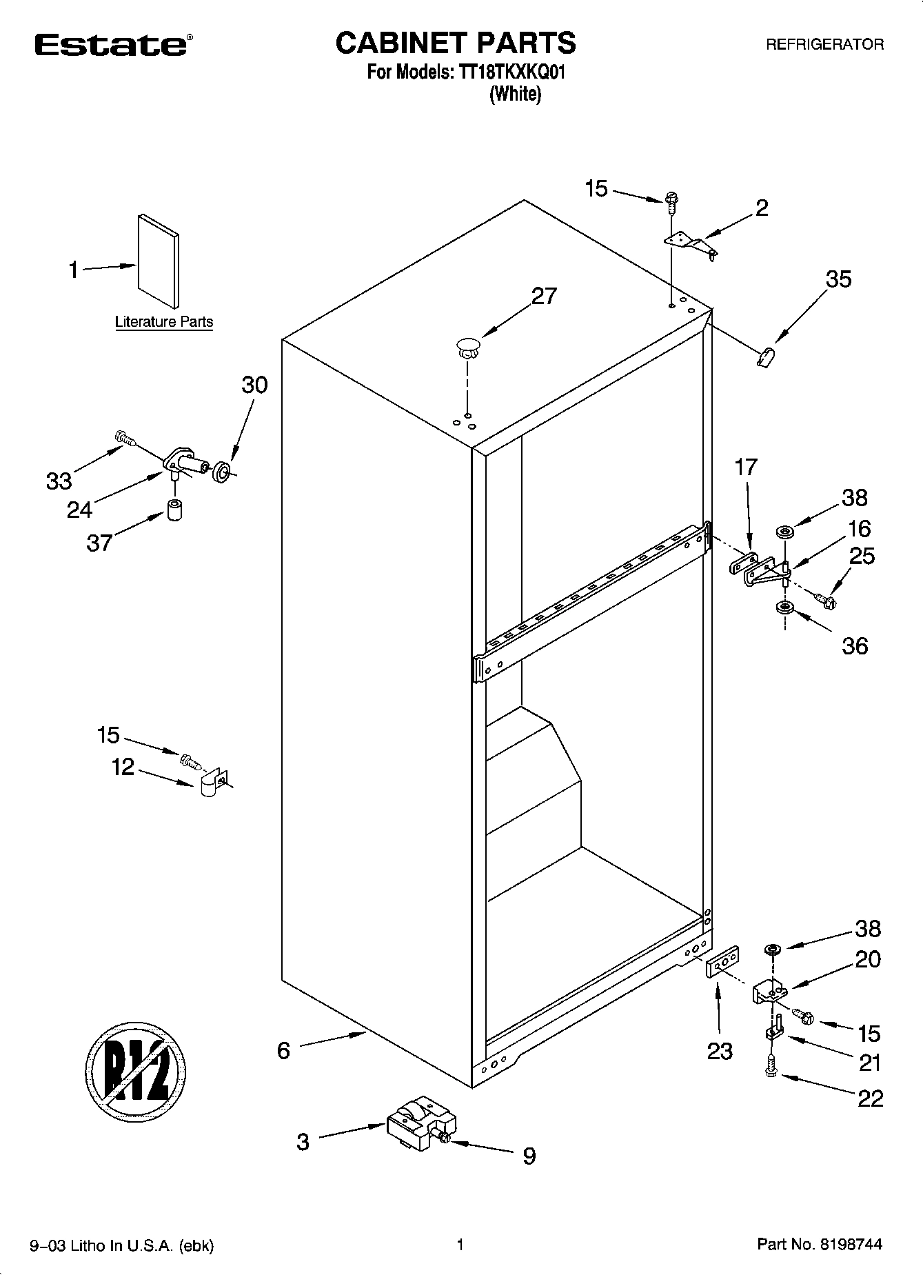 01 - CABINET PARTS