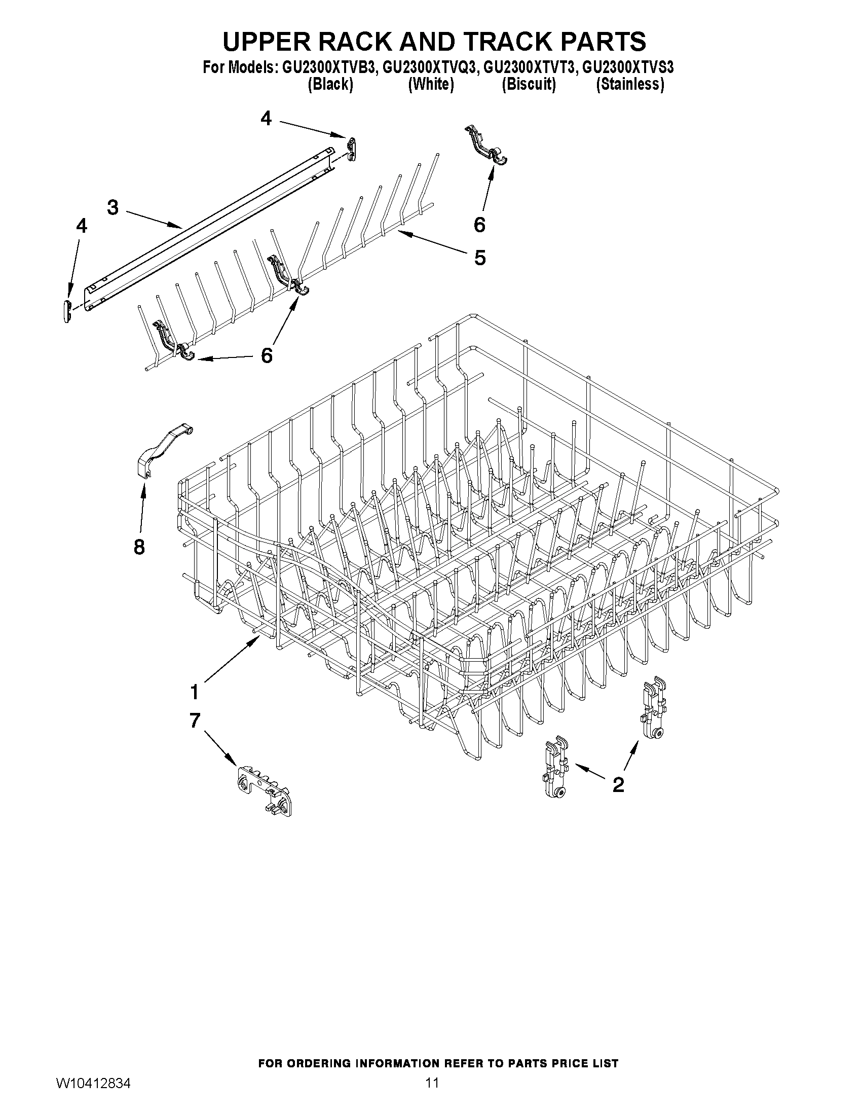 09 - UPPER RACK AND TRACK PARTS