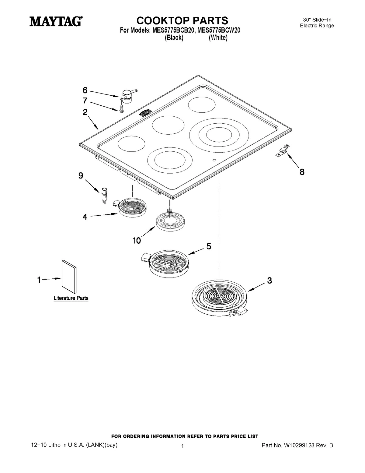01 - COOKTOP PARTS