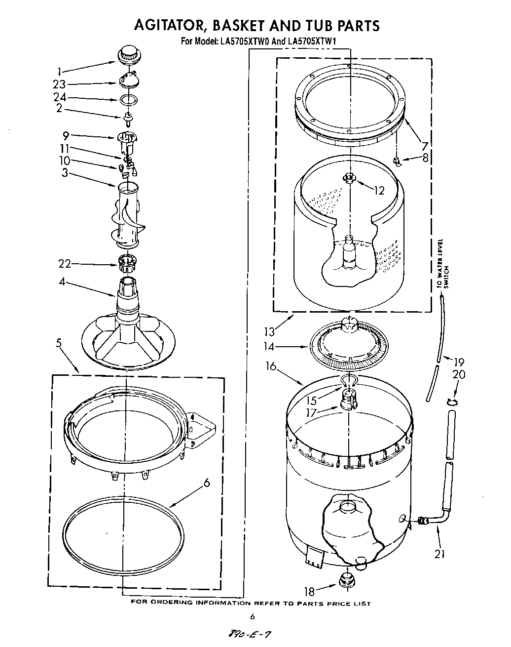 04 - AGITATOR, BASKET AND TUB