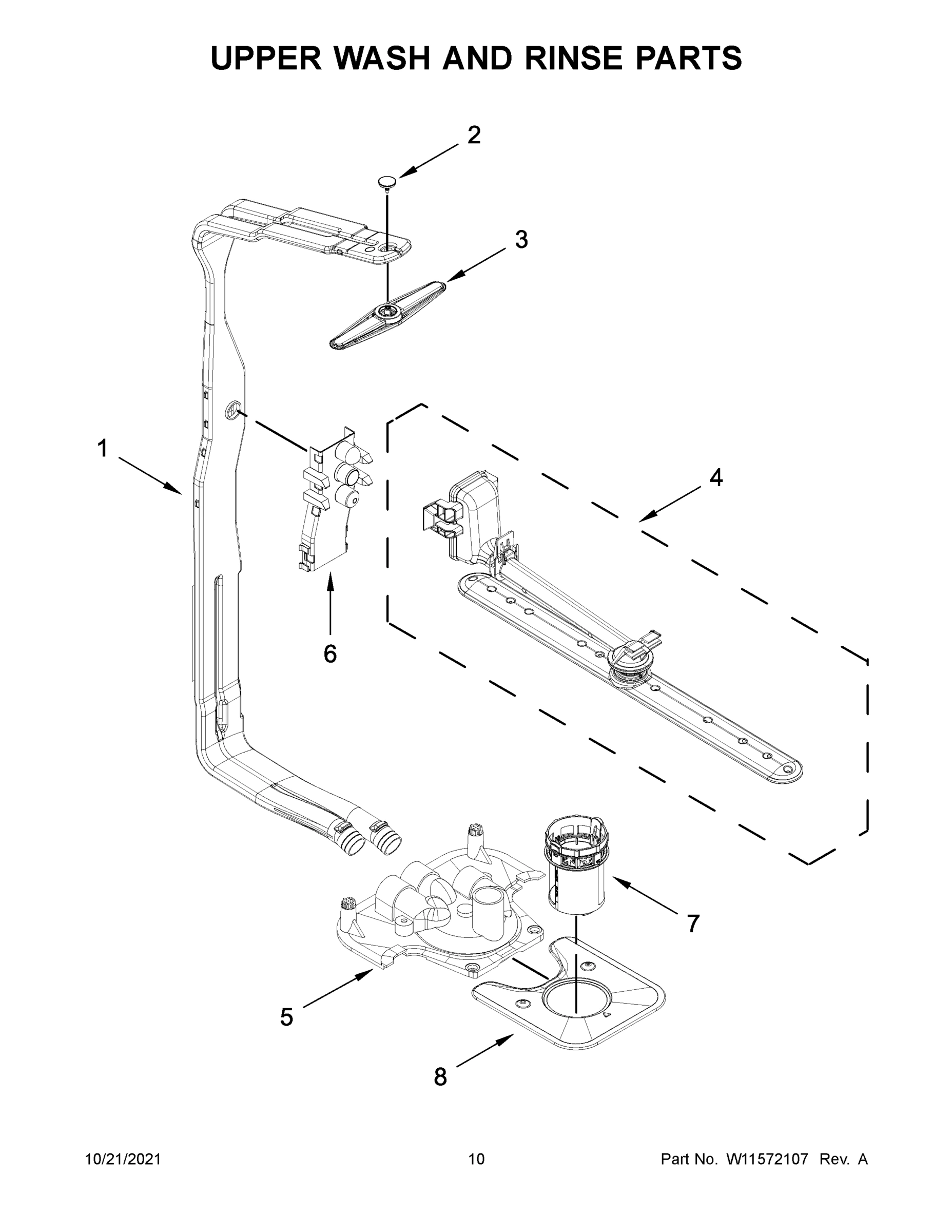 06 - UPPER WASH AND RINSE PARTS