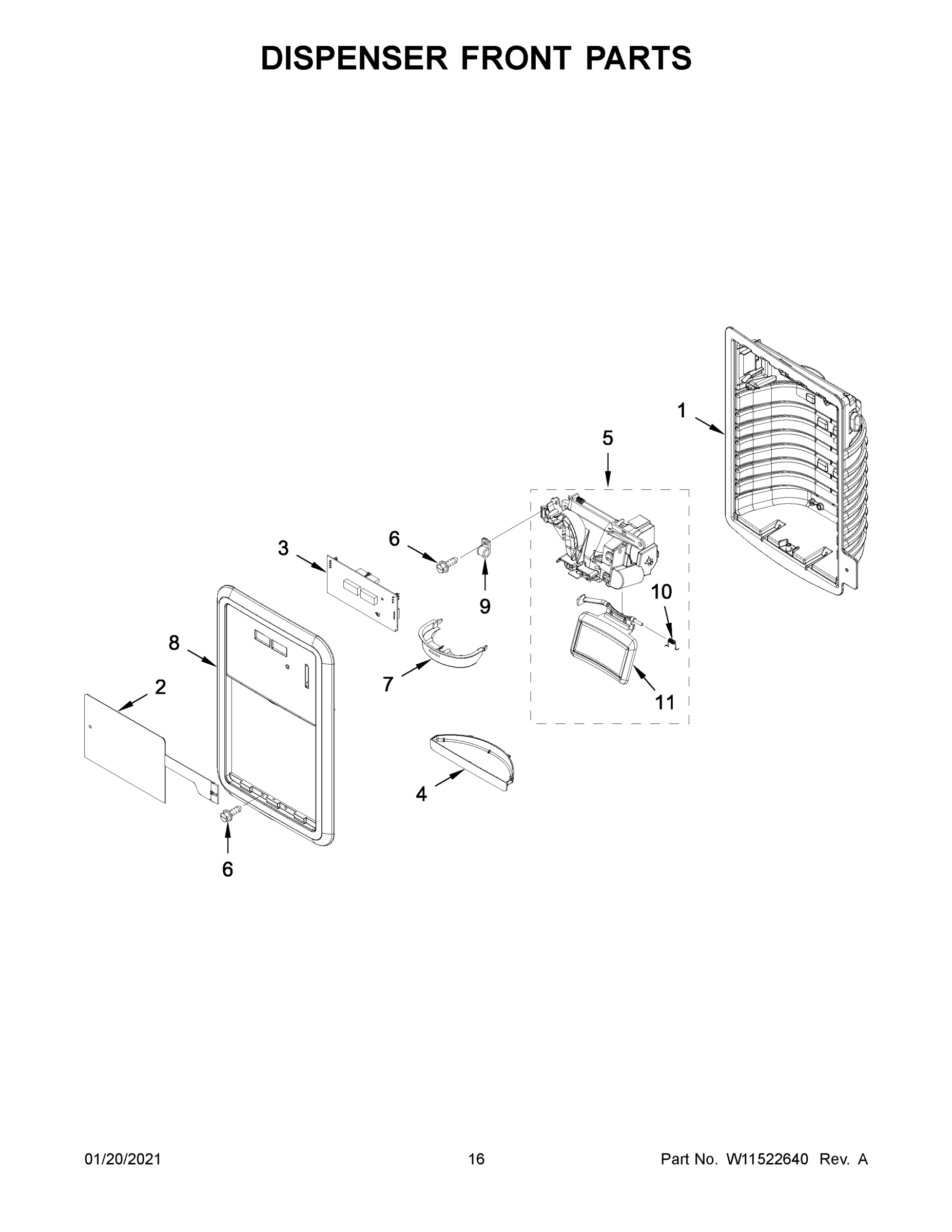09 - DISPENSER FRONT PARTS