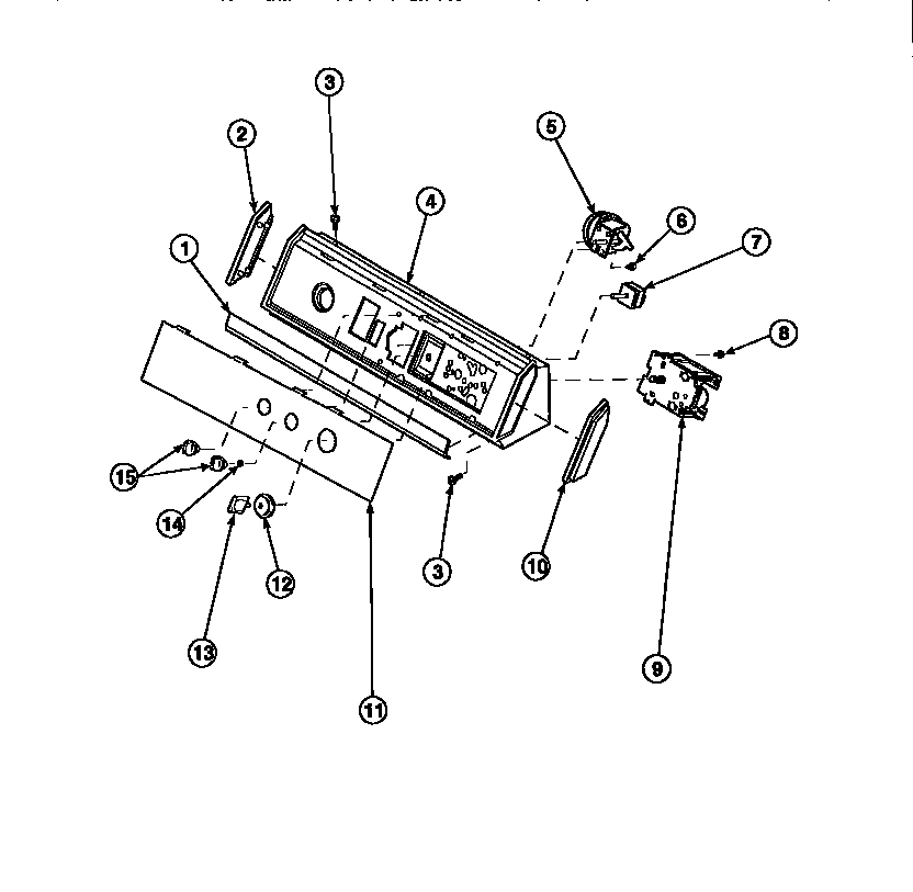 12 - GRAPHIC PANEL, CONTROL HOOD AND CONTROLS