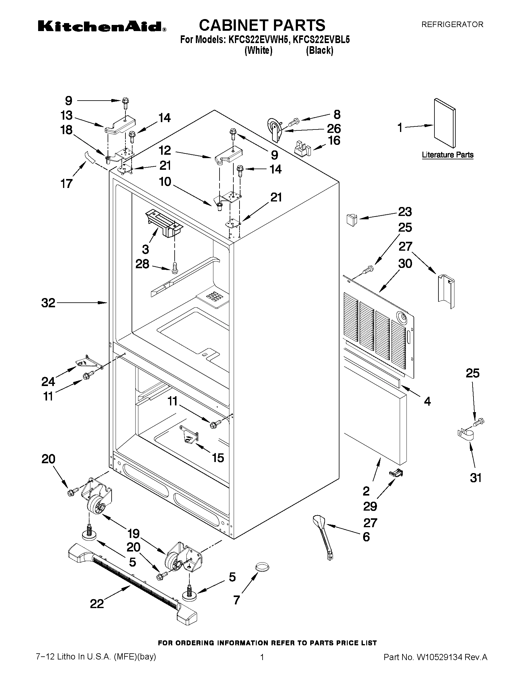 01 - CABINET PARTS