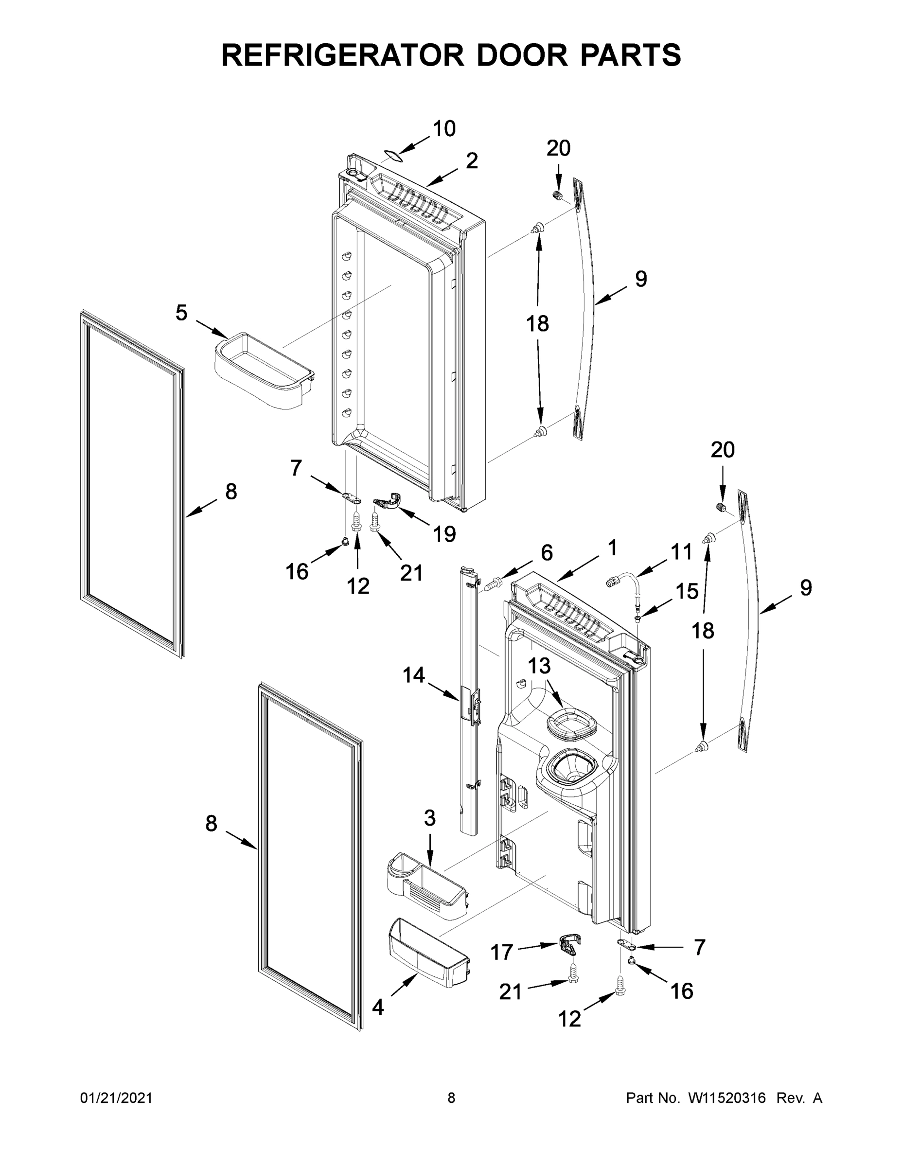 05 - REFRIGERATOR DOOR PARTS