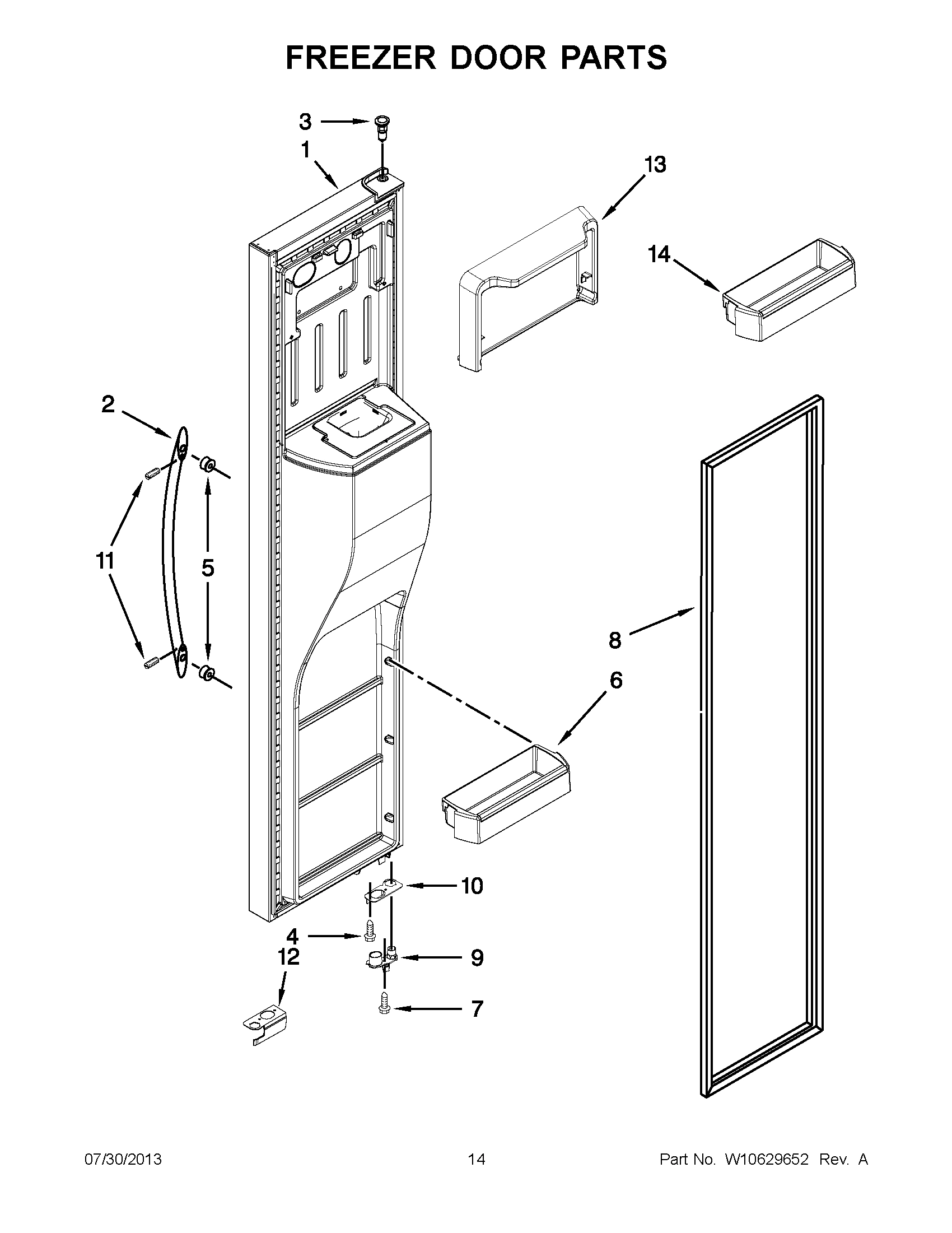 07 - FREEZER DOOR PARTS