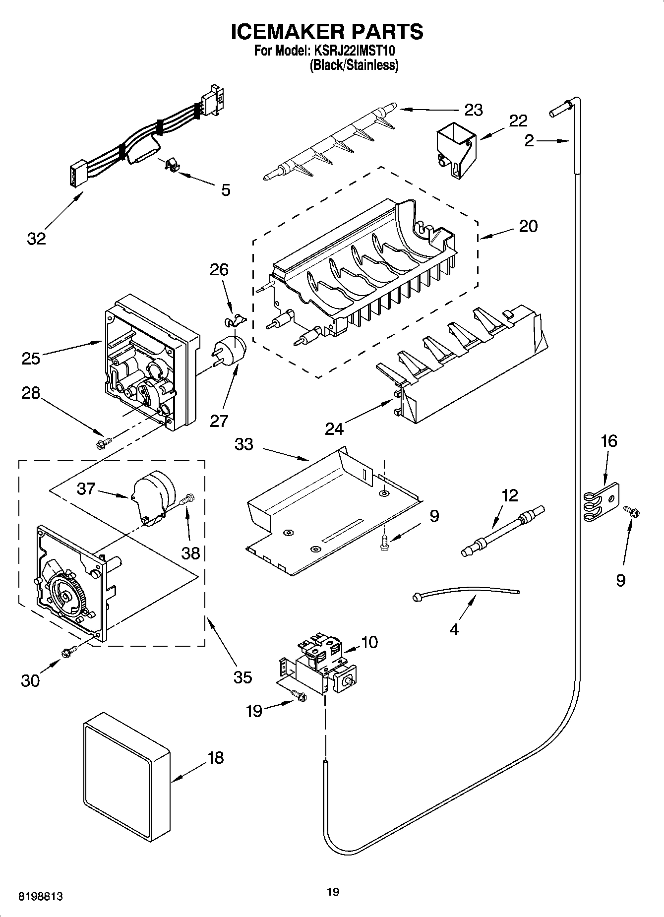 11 - ICEMAKER PARTS