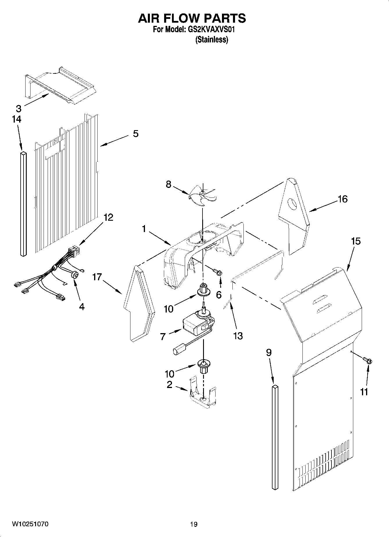 11 - AIR FLOW PARTS, OPTIONAL PARTS (NOT INCLUDED)