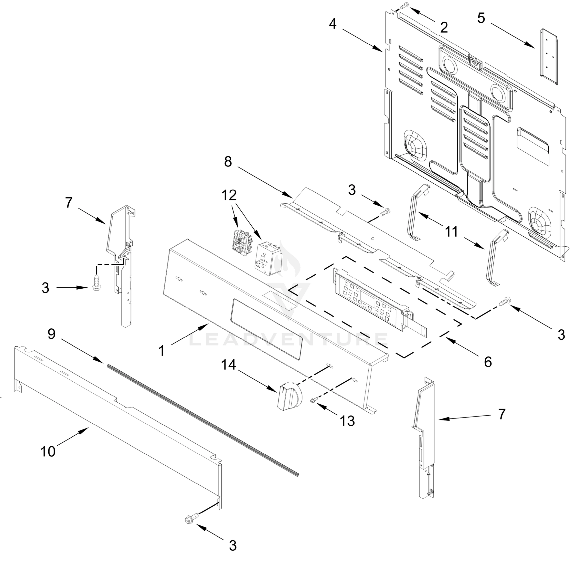 CONTROL PANEL PARTS