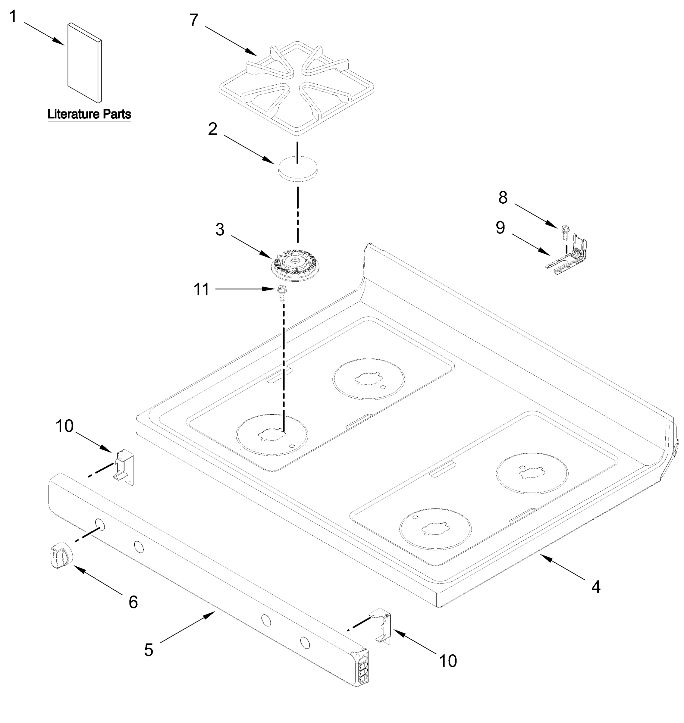 COOKTOP PARTS