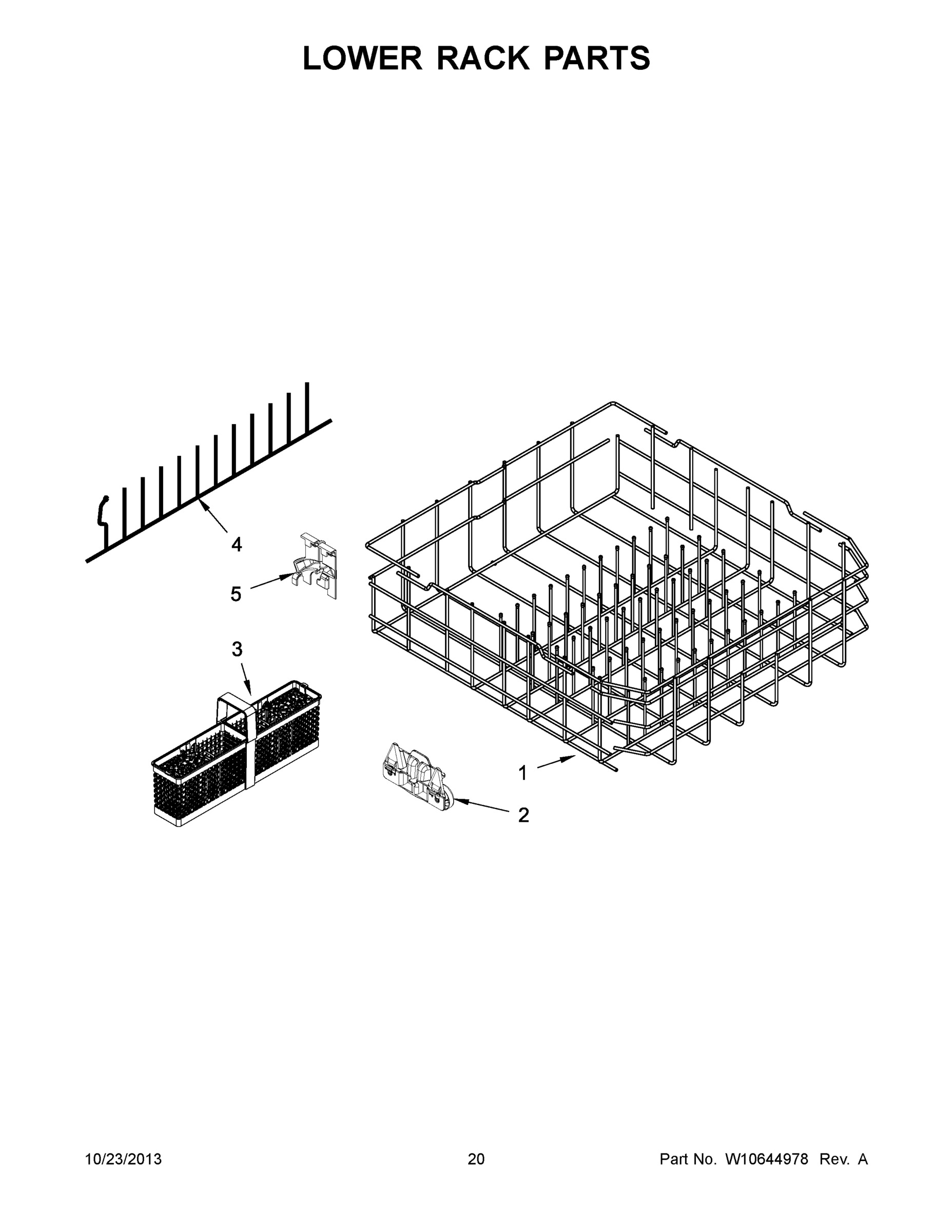 11 - LOWER RACK PARTS