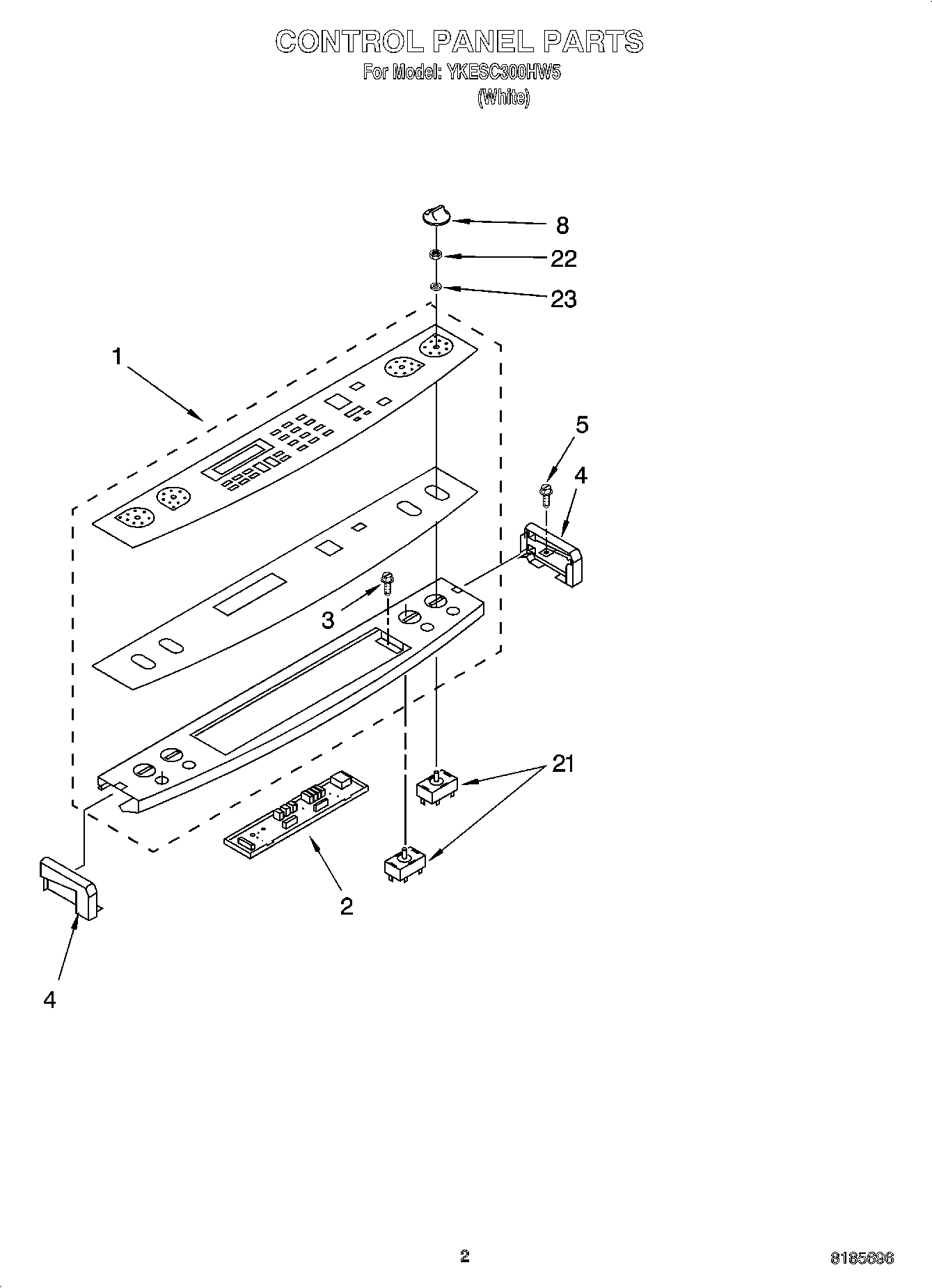 02 - CONTROL PANEL PARTS