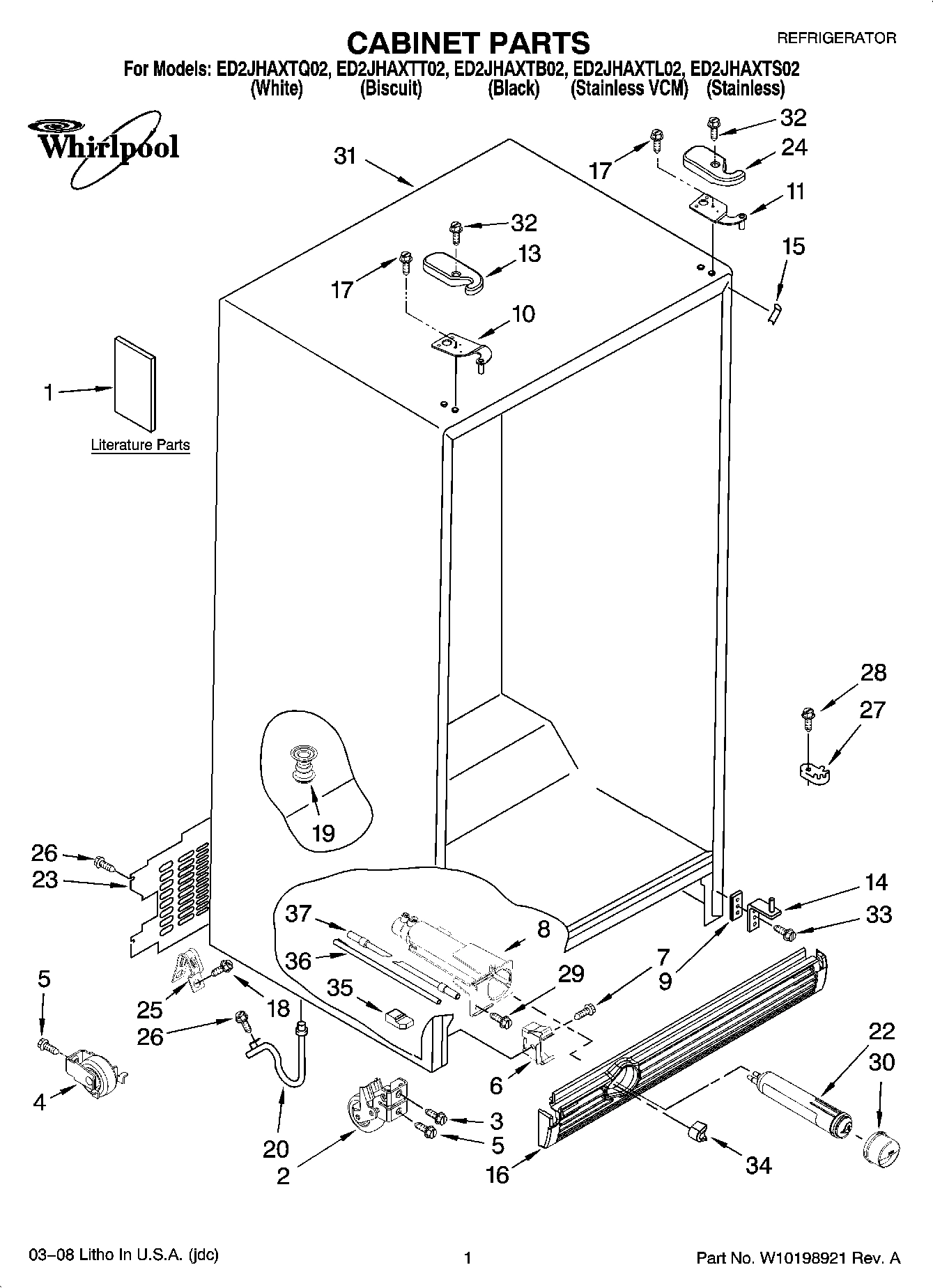 01 - CABINET PARTS
