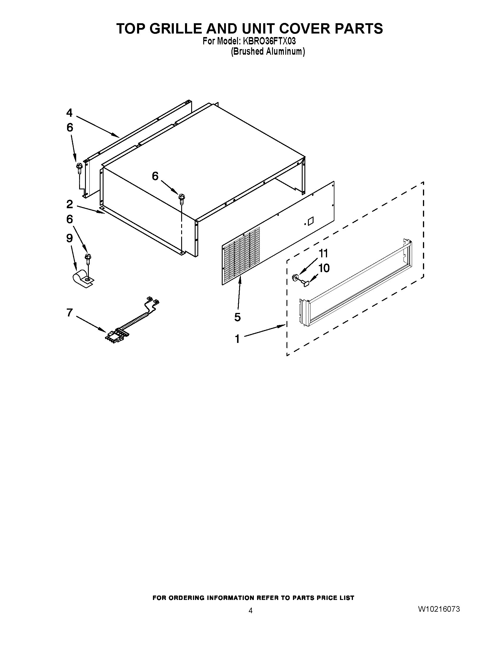 03 - TOP GRILLE AND UNIT COVER PARTS