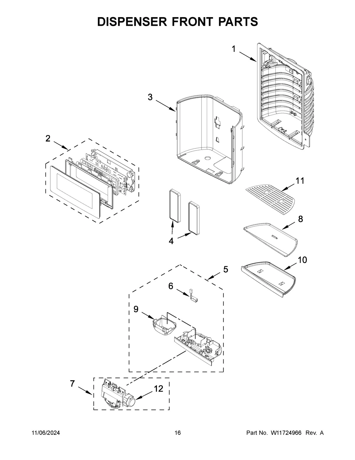 09 - DISPENSER FRONT PARTS
