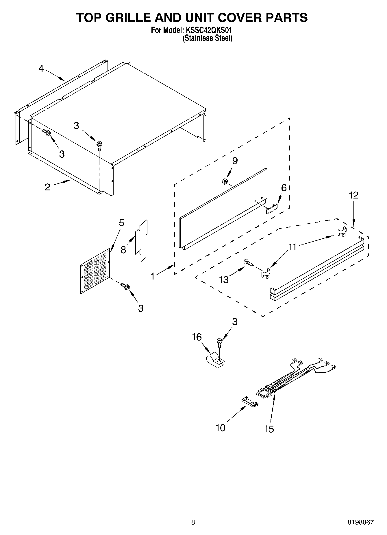 06 - TOP GRILLE AND UNIT COVER