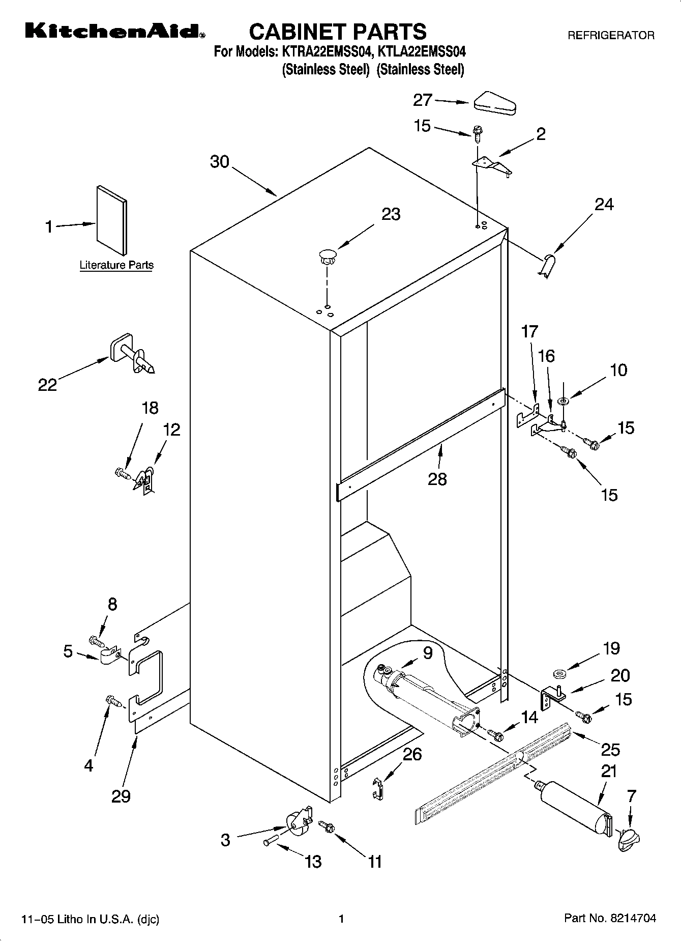 01 - CABINET PARTS
