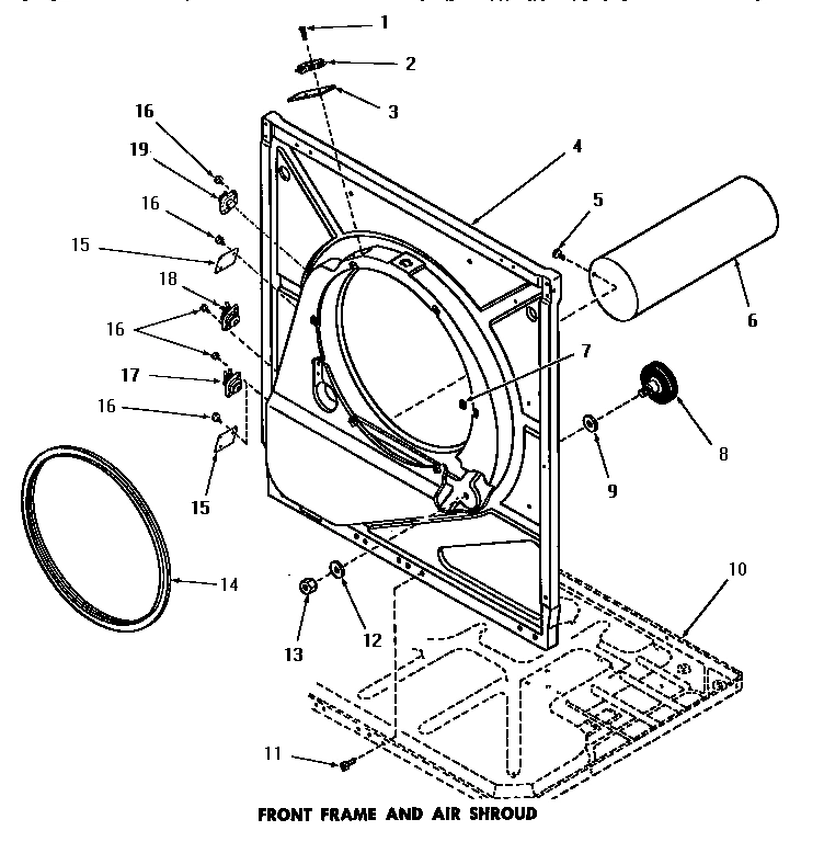 16 - FRONT FRAME & AIR SHROUD