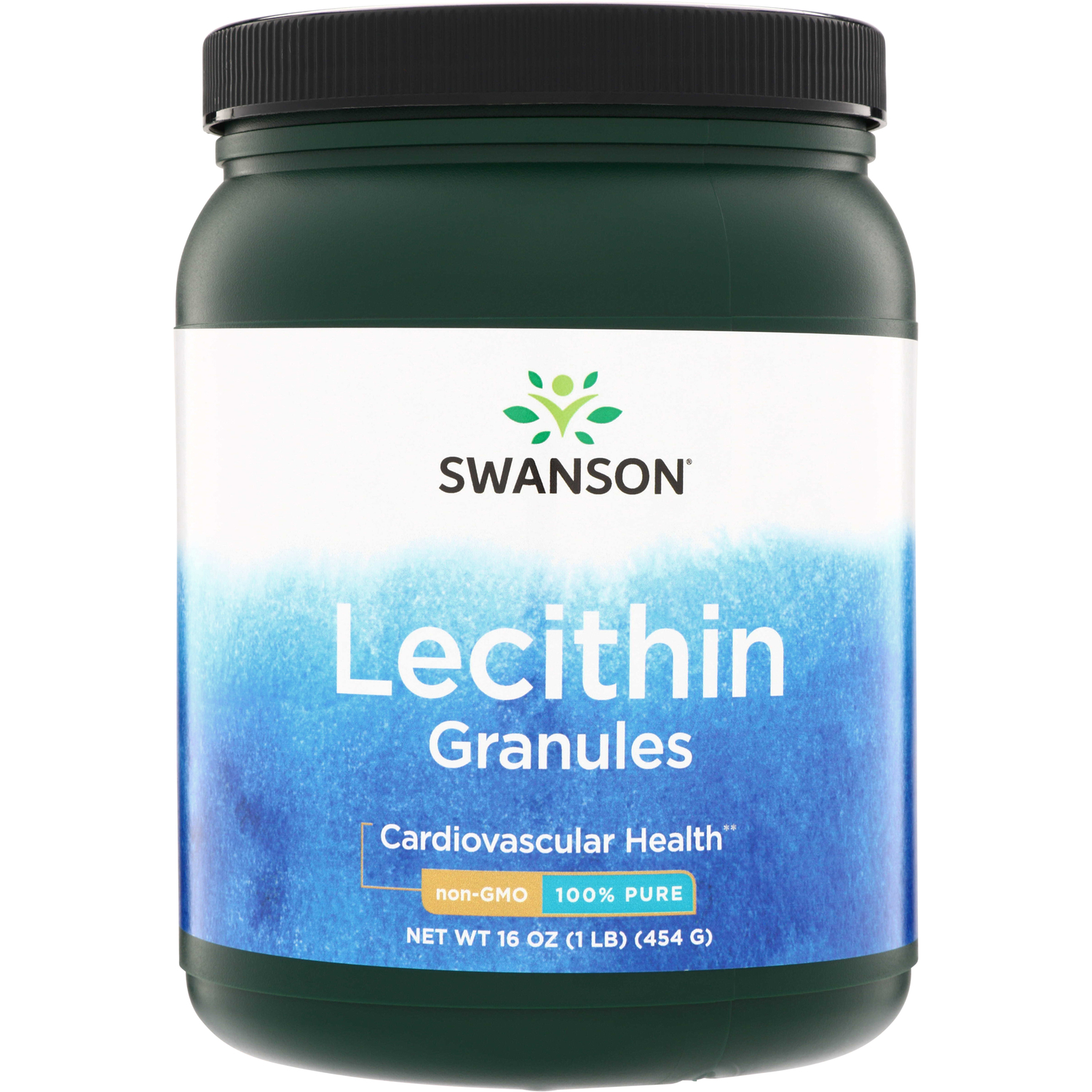 Swanson Vitamins Lecithin Granules - Non-Gmo 100% Pure Supplement Vitamin | 16 oz Granules
