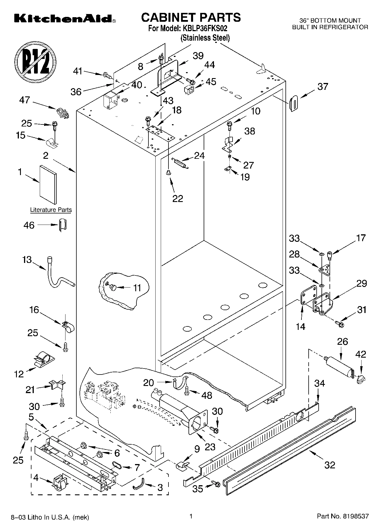 01 - CABINET PARTS