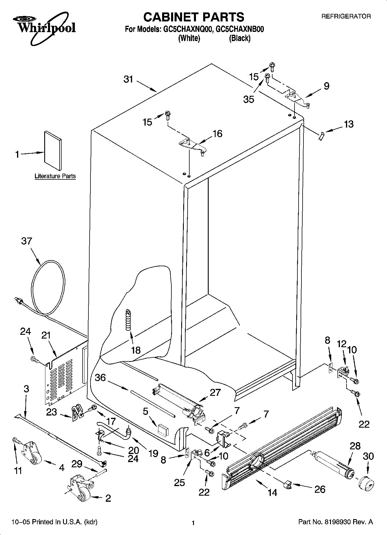 01 - CABINET PARTS