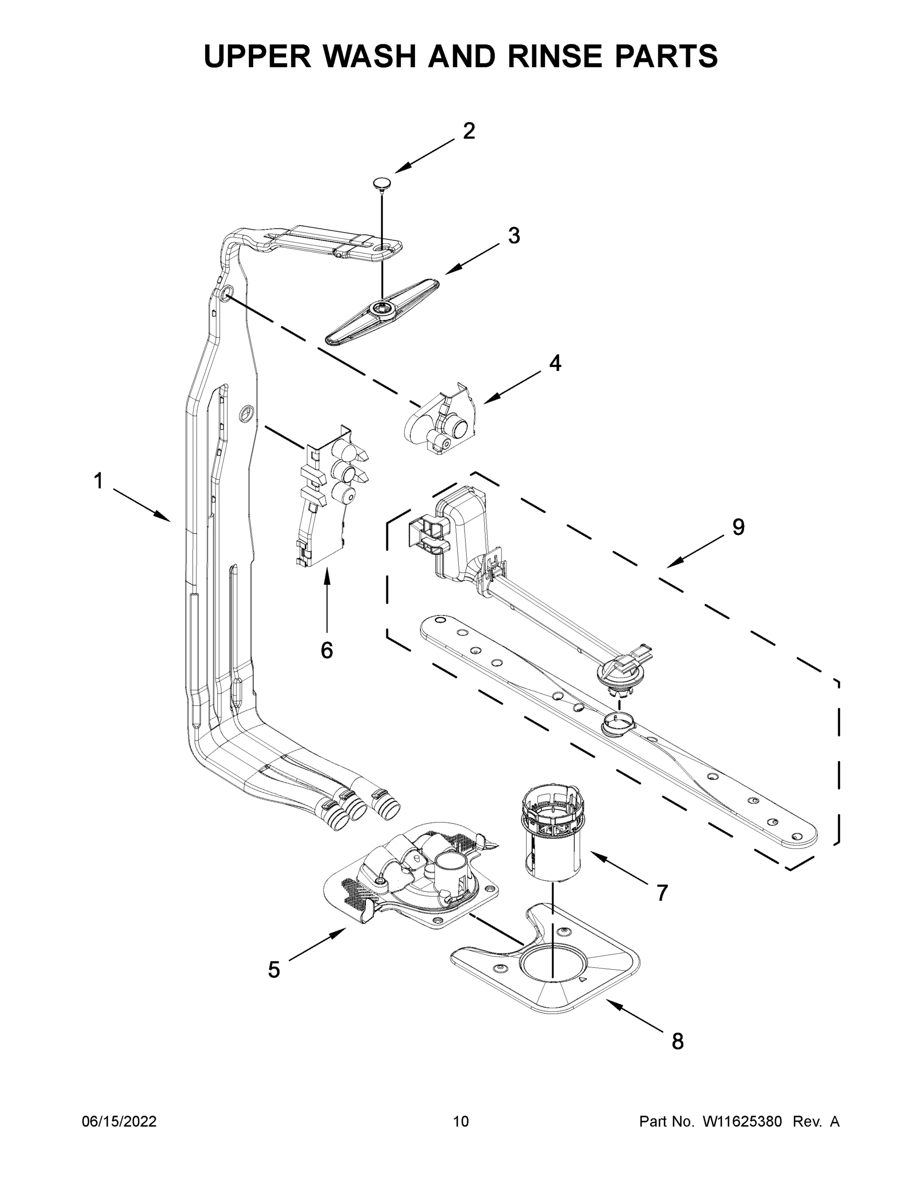 06 - UPPER WASH AND RINSE PARTS