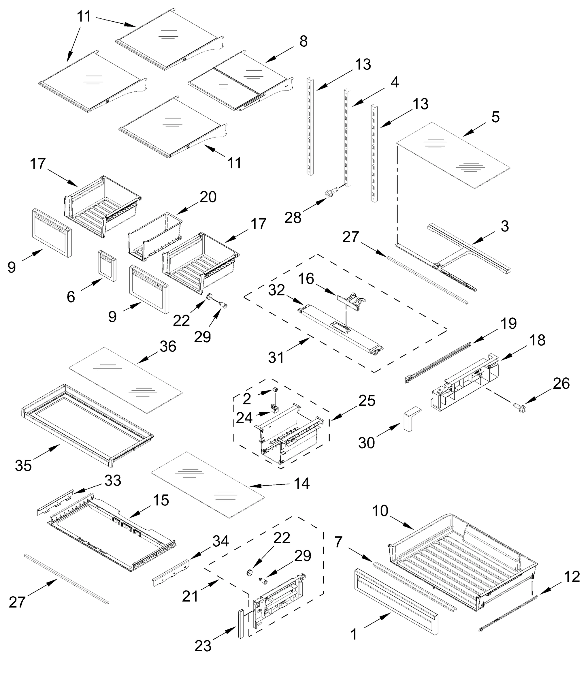 SHELF PARTS