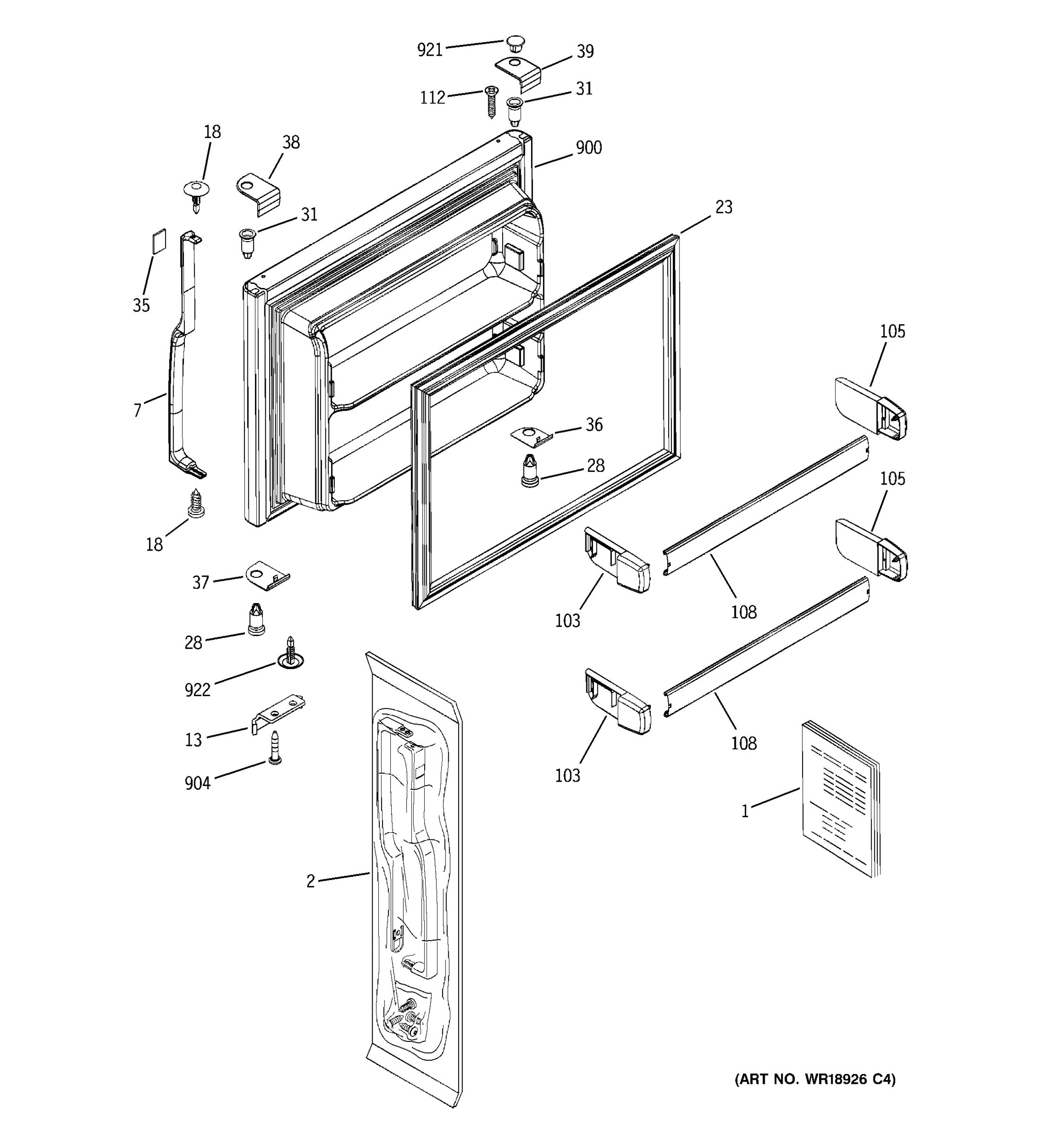 FREEZER DOOR