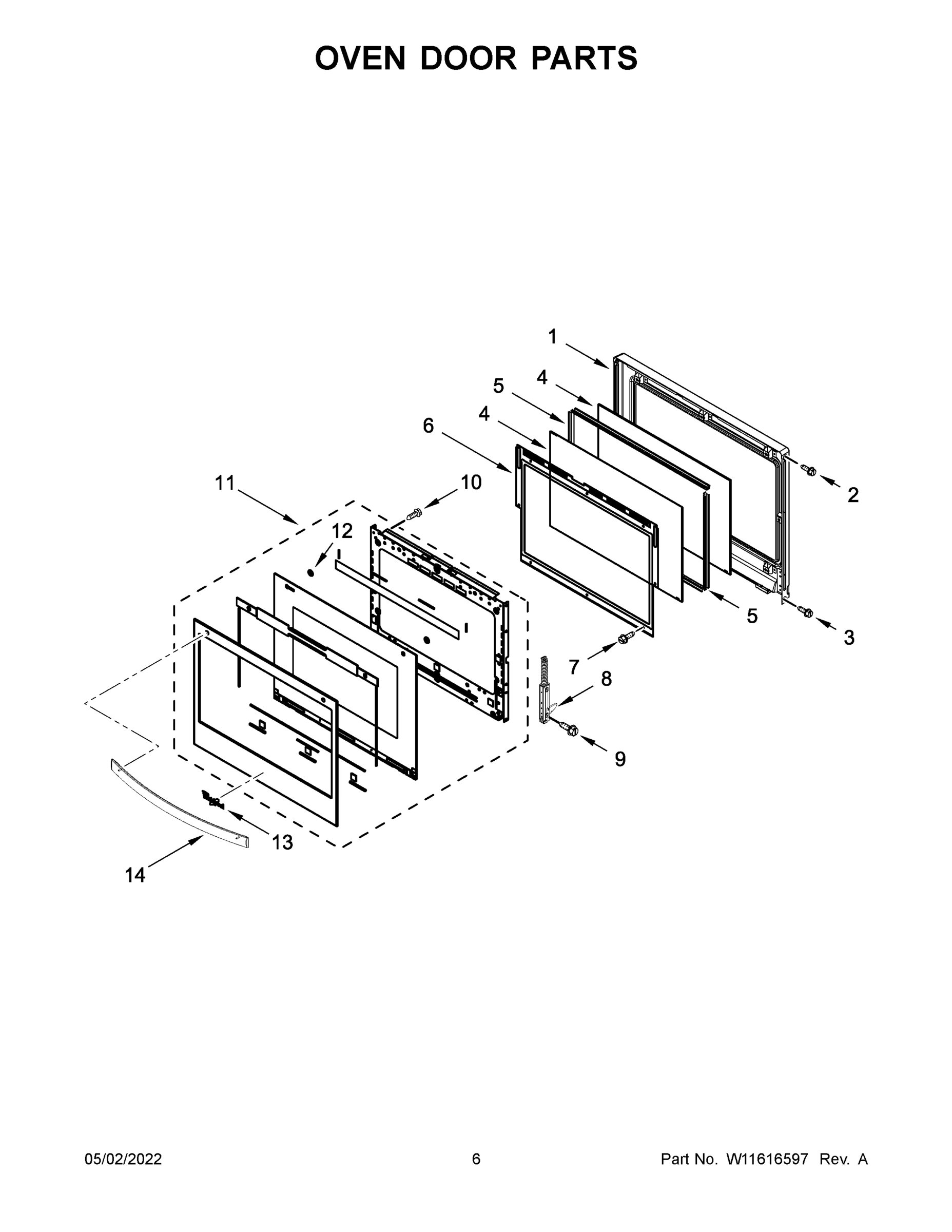 04 - OVEN DOOR PARTS
