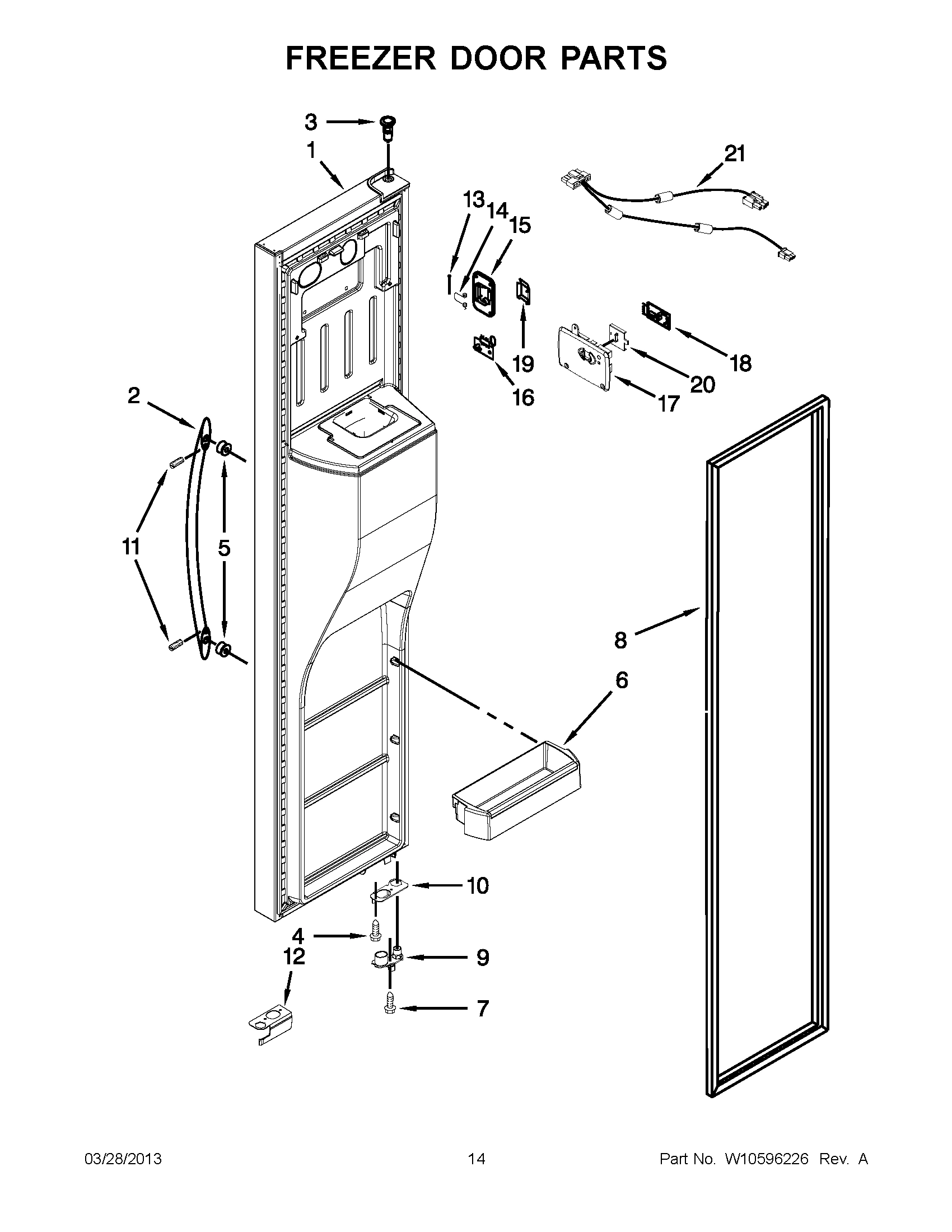 07 - FREEZER DOOR PARTS