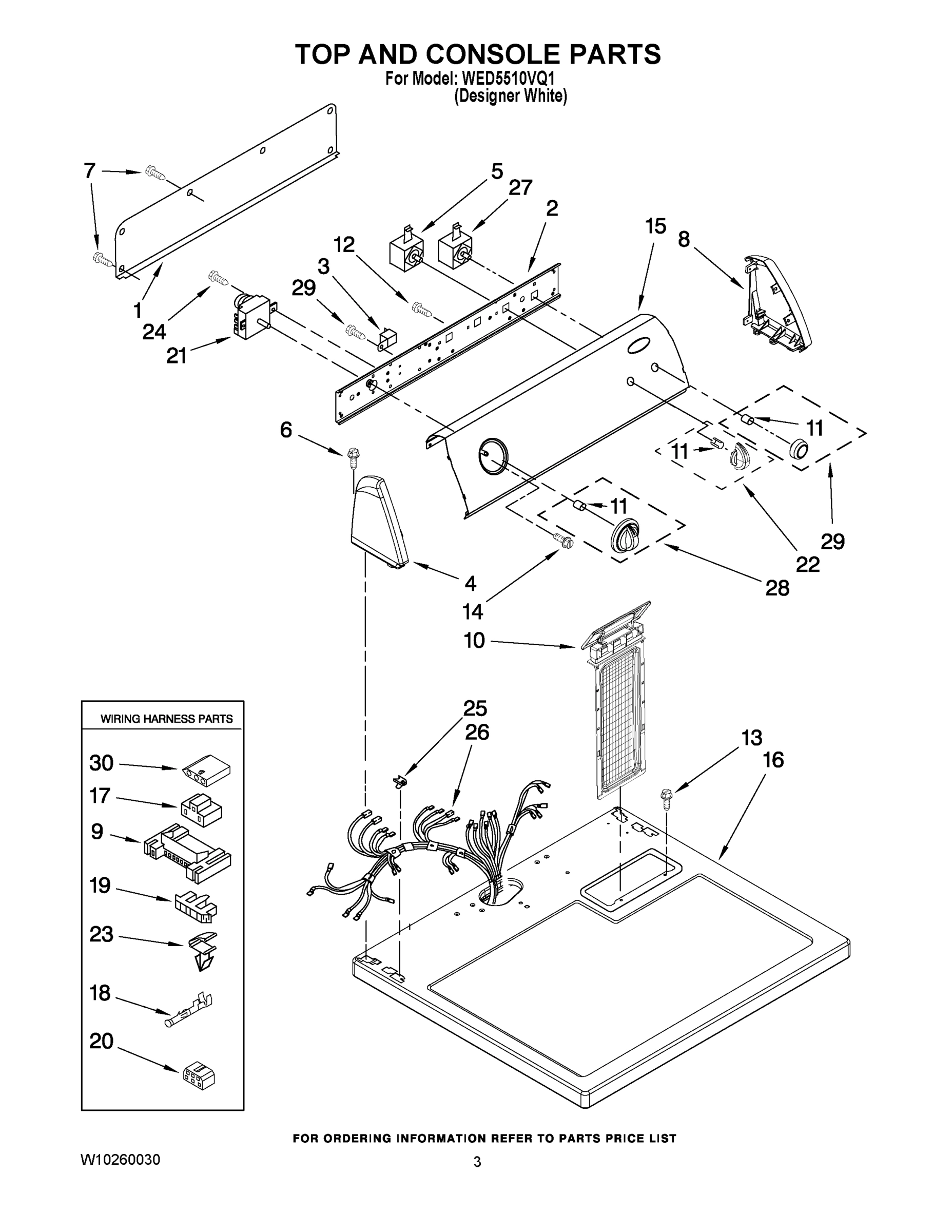 02 - TOP AND CONSOLE PARTS