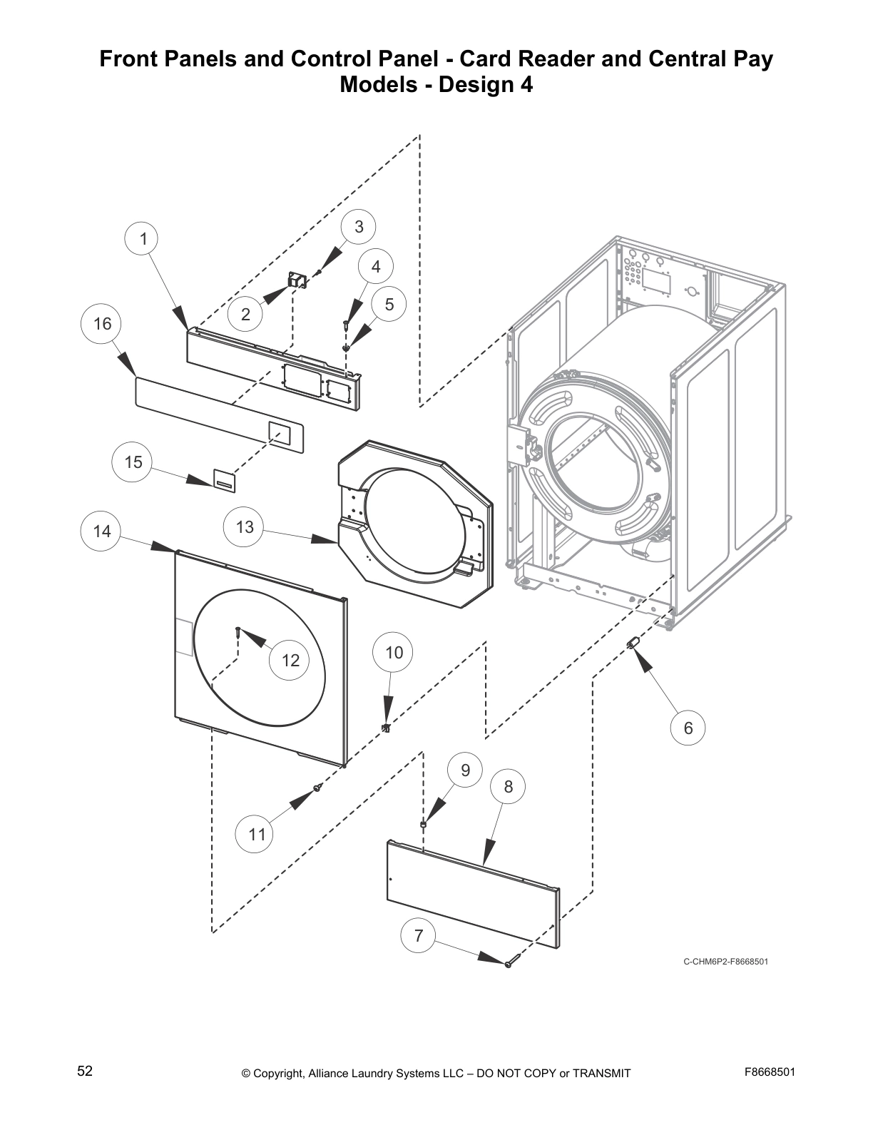 Front Panels and Control Panel - Card Reader and Central Pay
Models - Design 4