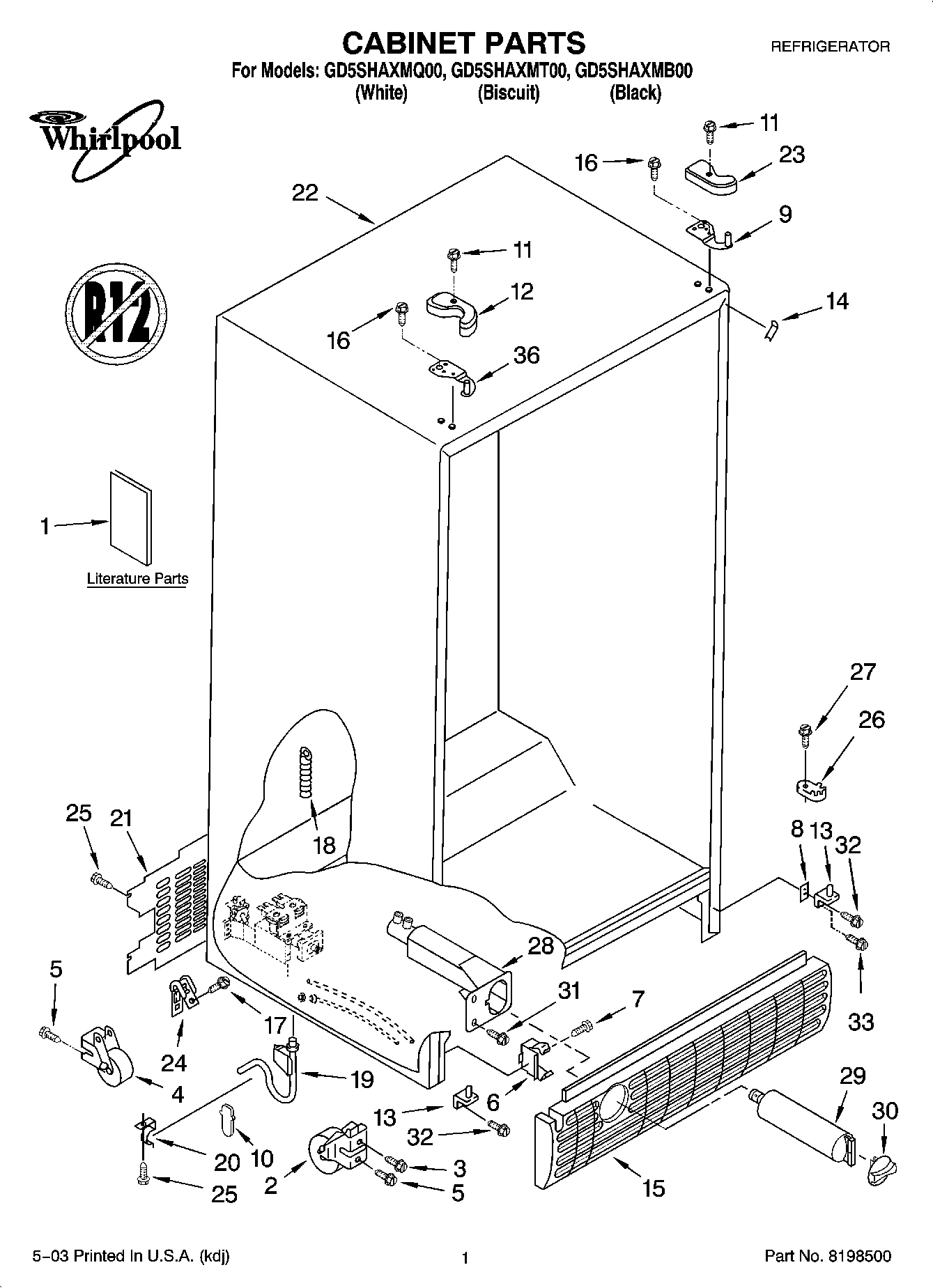 01 - CABINET PARTS