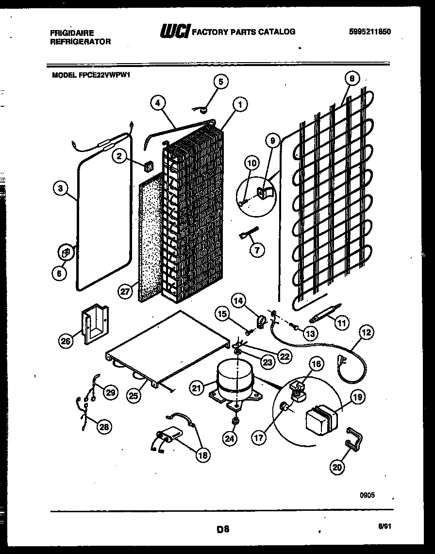 10 - SYSTEM AND AUTOMATIC DEFROST PARTS