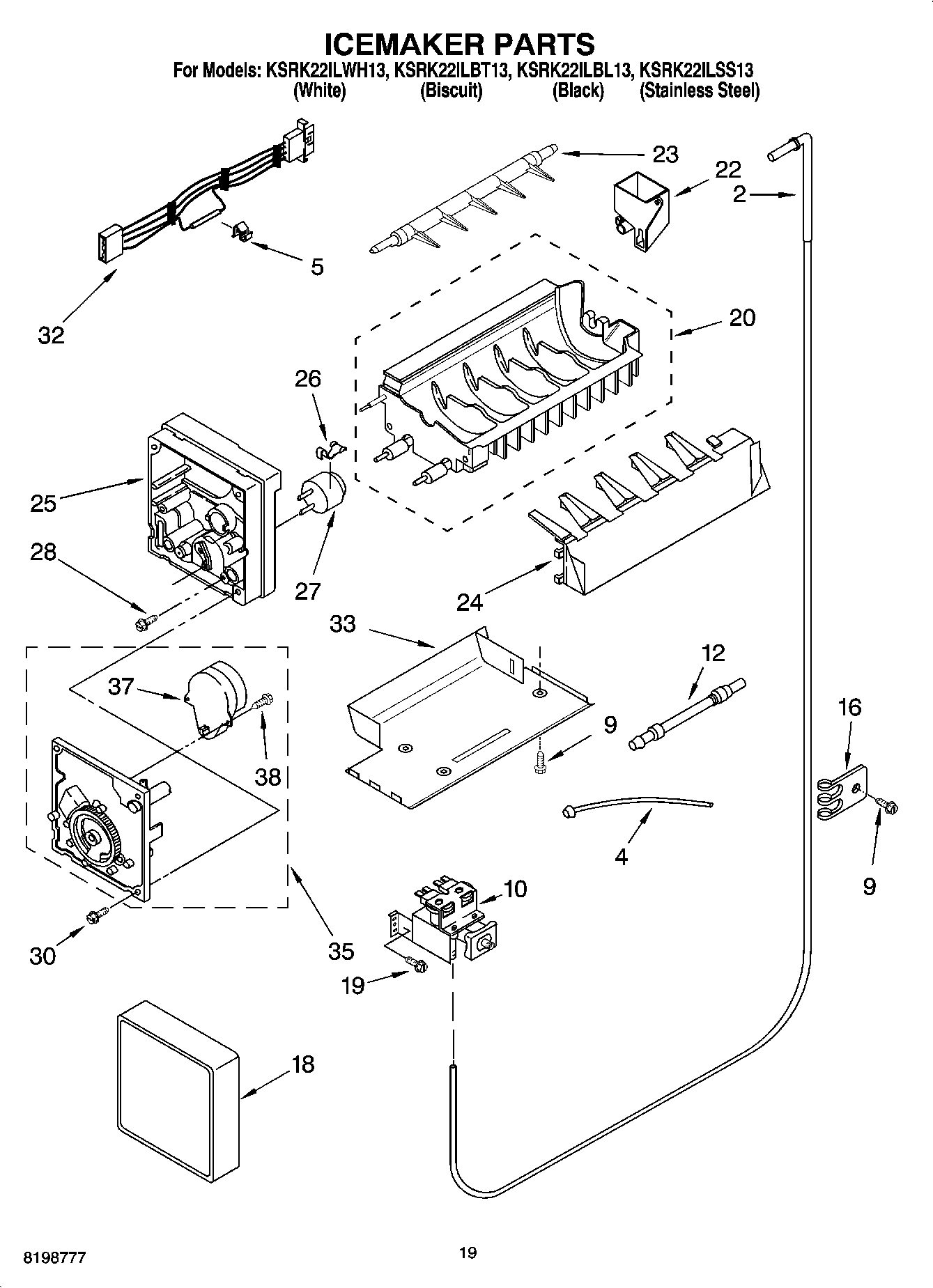 11 - ICEMAKER PARTS
