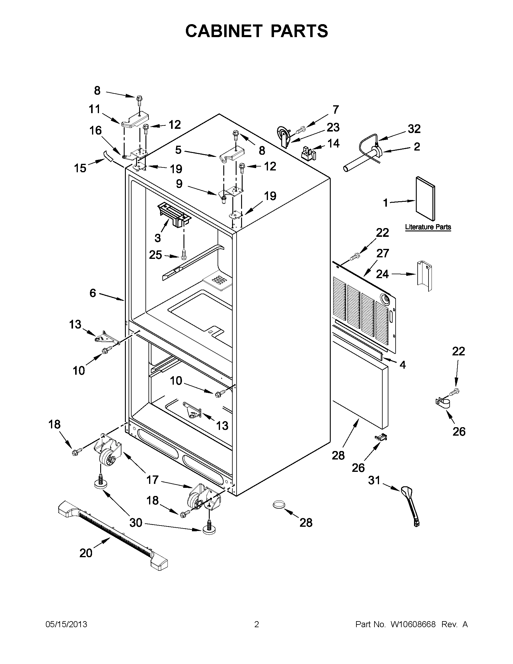01 - CABINET PARTS