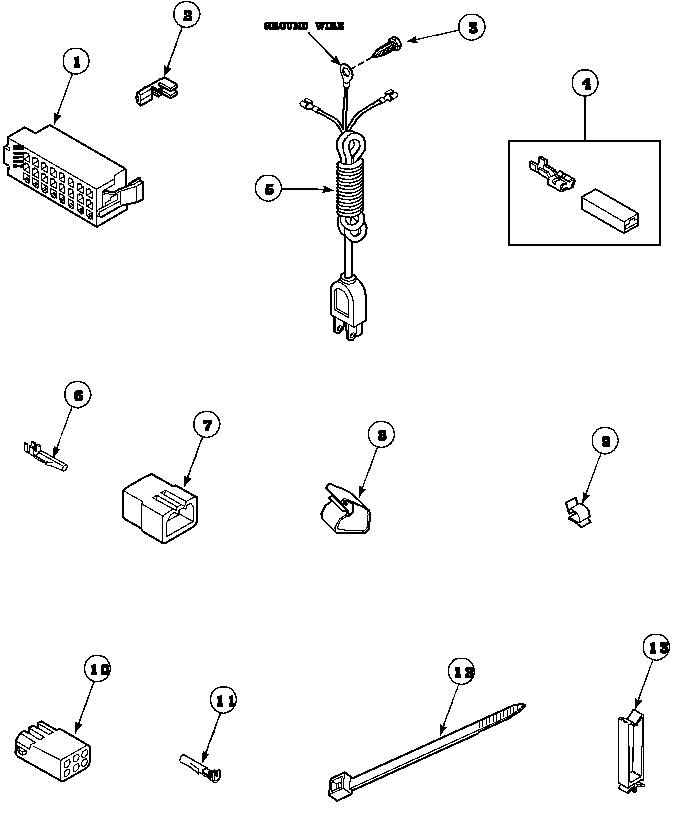 14 - POWER CORD AND TERMINALS